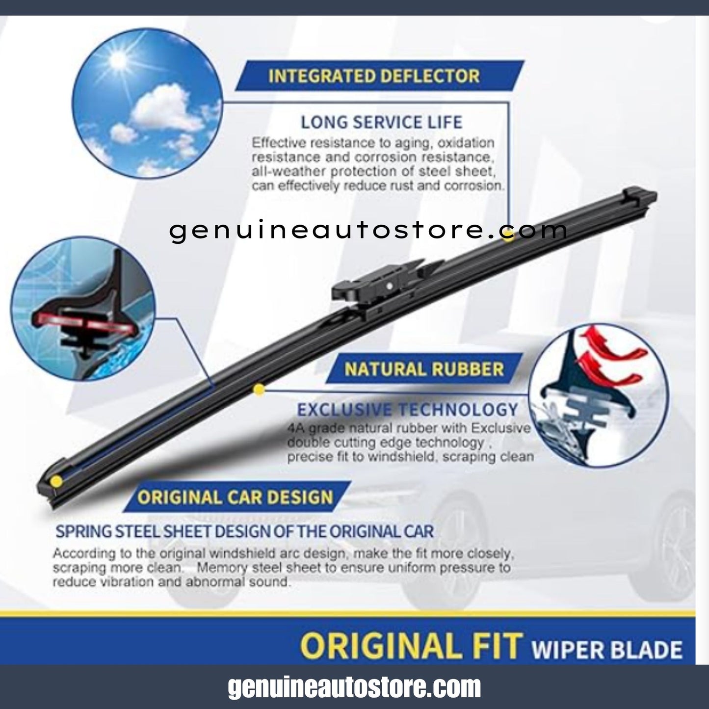 MG HS 2020-2025 BOSCH WIPER BLADE SET 2 PIECES