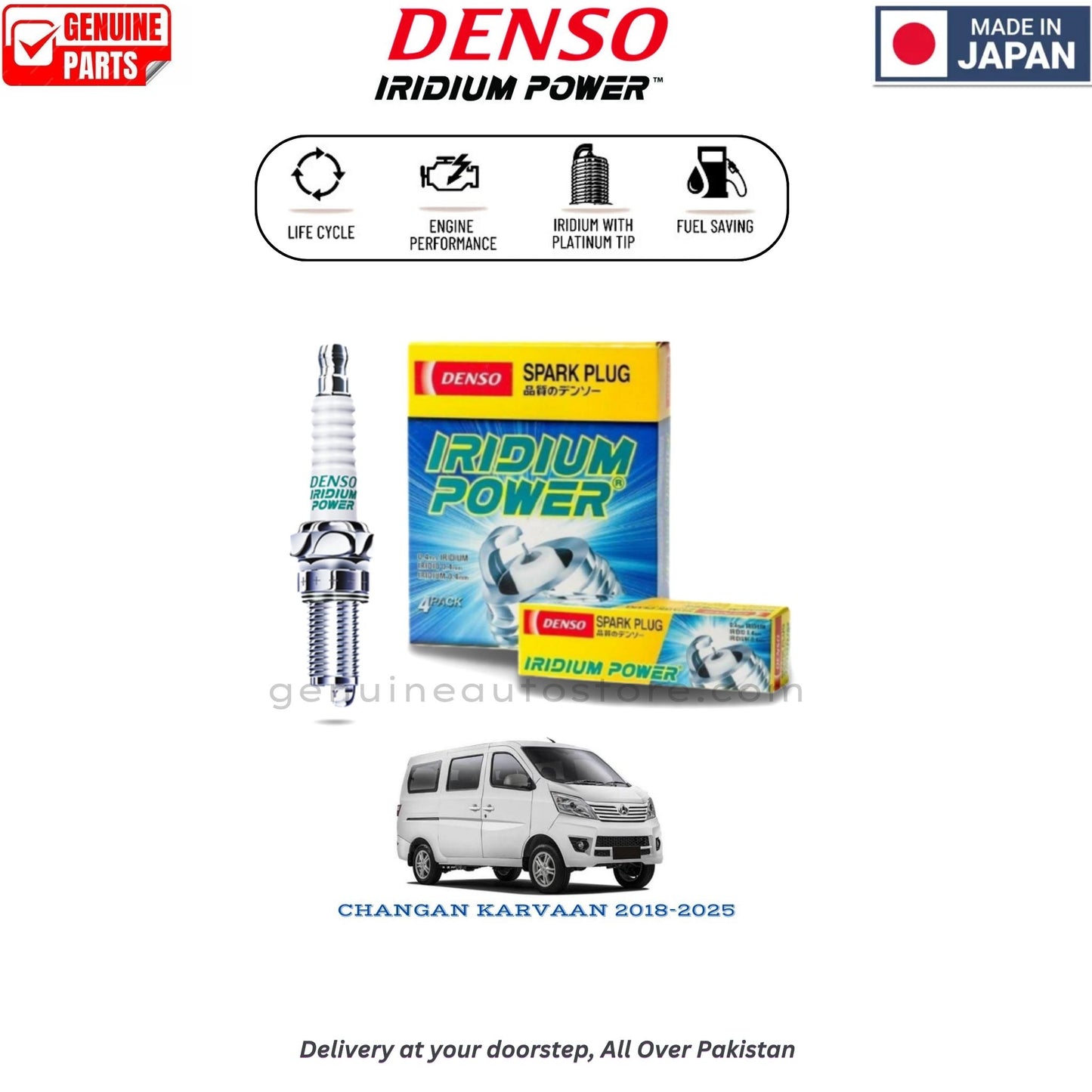 CHANGAN KARVAAN 2018-2025 Denso Iridium Spark Plug in Pakistan, 100% Genuine, Reliable, Best Price, Cash on Delivery Available