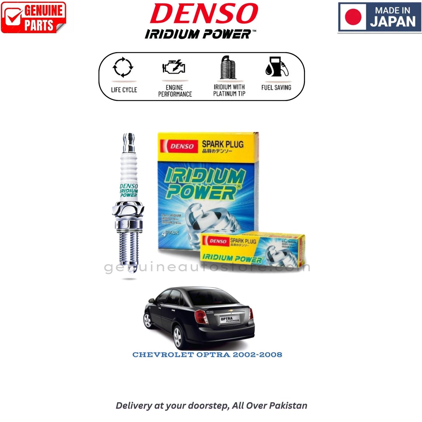 CHEVROLET OPTRA 2002-2008 Denso Iridium Spark Plug in Pakistan, 100% Genuine, Reliable, Best Price, Cash on Delivery Available
