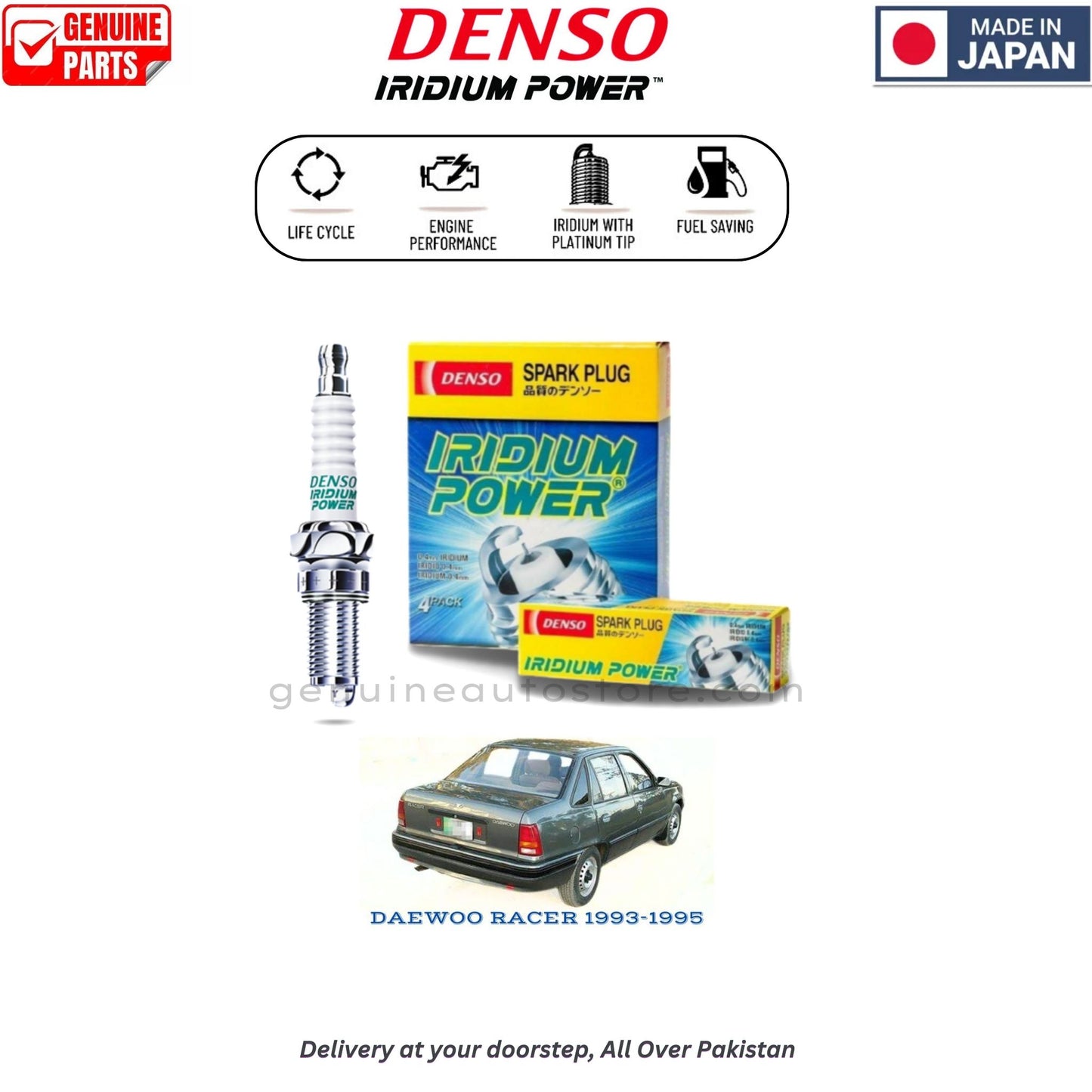 DAEWOO RACER 1993-1995 Denso Iridium Spark Plug in Pakistan, 100% Genuine, Reliable, Best Price, Cash on Delivery Available