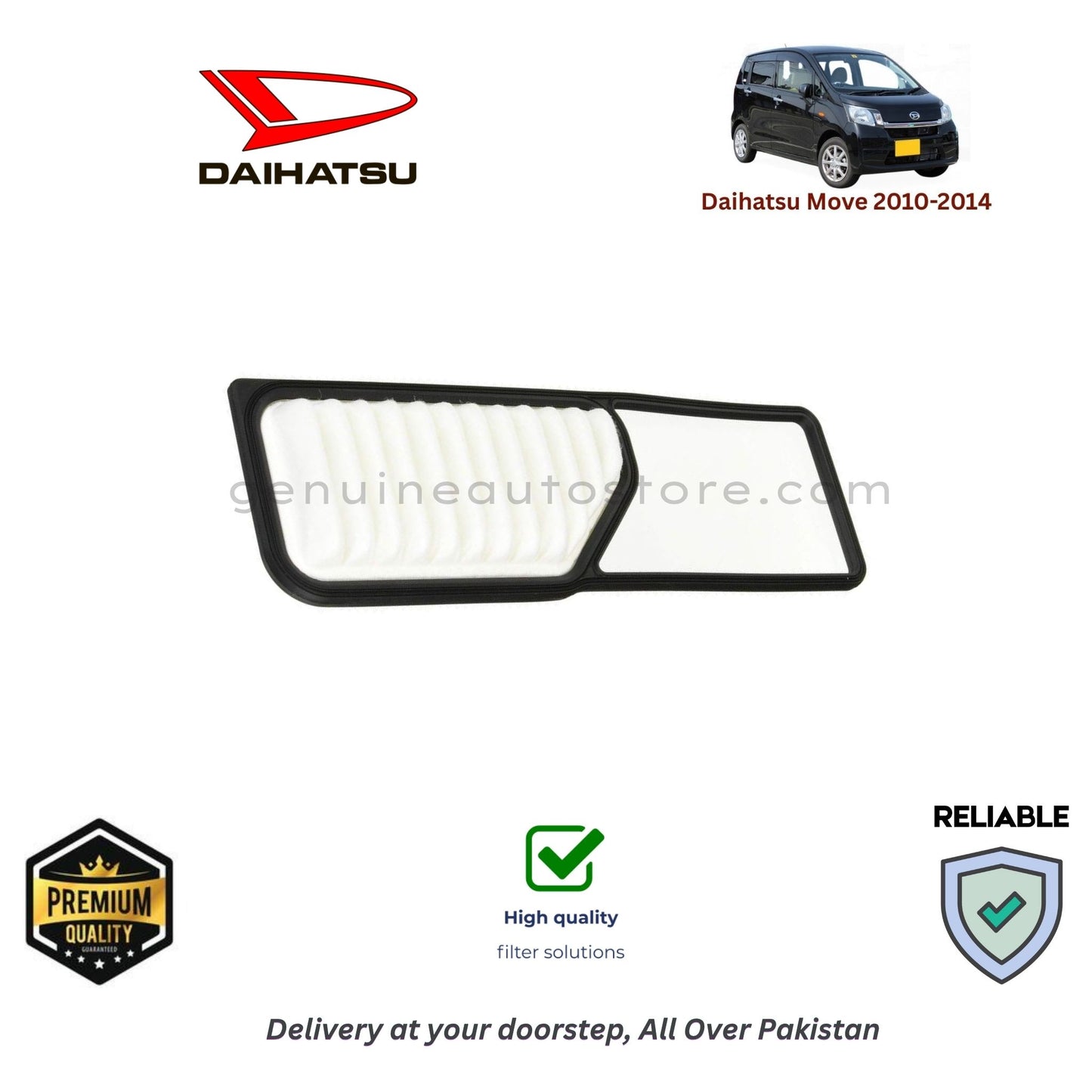 DAIHATSU MOVE 2010-2014 Air Filter Premium Quality in Pakistan, 100% Genuine, Reliable, Best Price, Cash on Delivery
