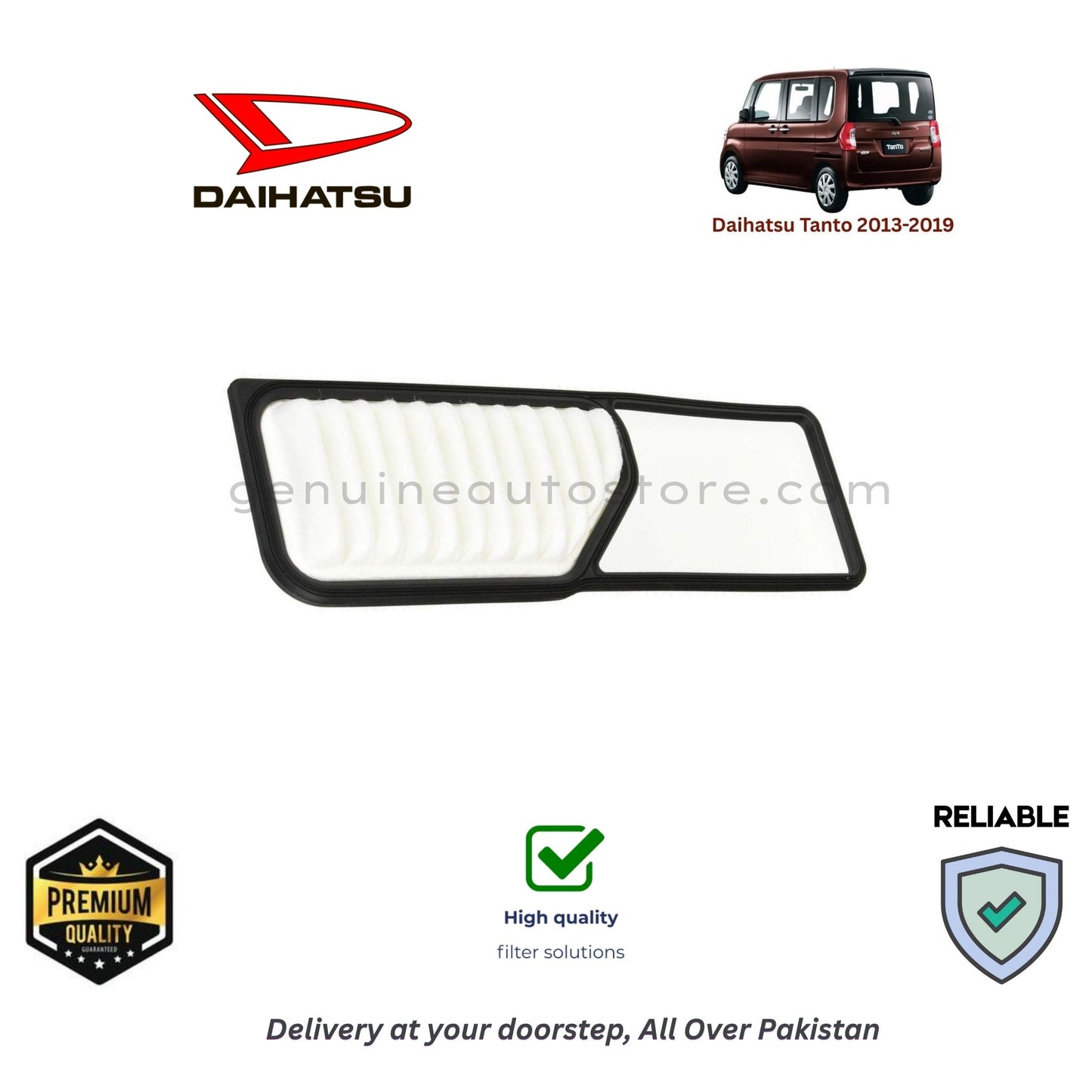 DAIHATSU TANTO 2013-2019 Air Filter Premium Quality in Pakistan, 100% Genuine, Reliable, Best Price, Cash on Delivery