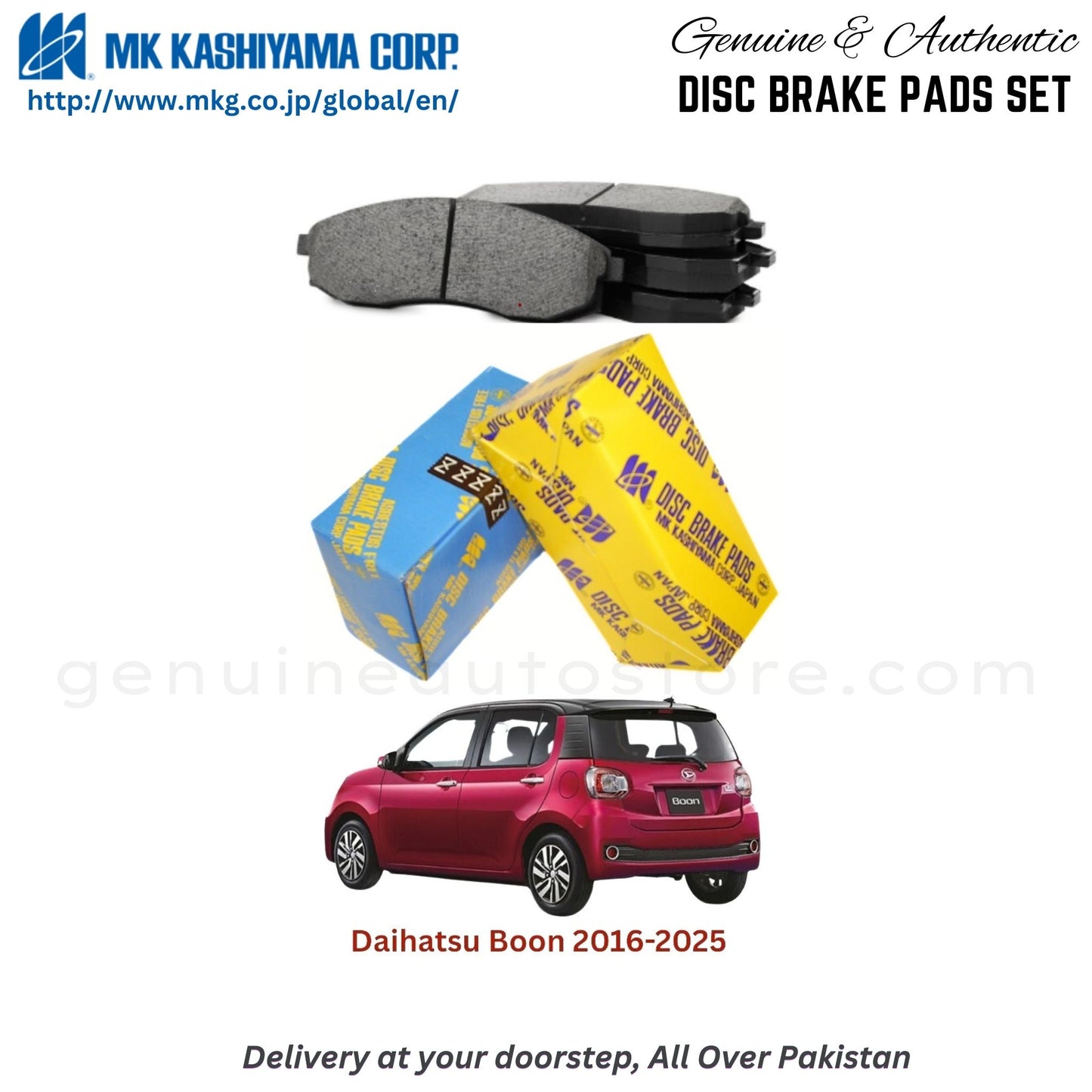 Daihatsu Boon 2016-2025 MK Japan Front Brake Pads in Pakistan, 100% Genuine, Reliable, Best Price, Cash on Delivery Available