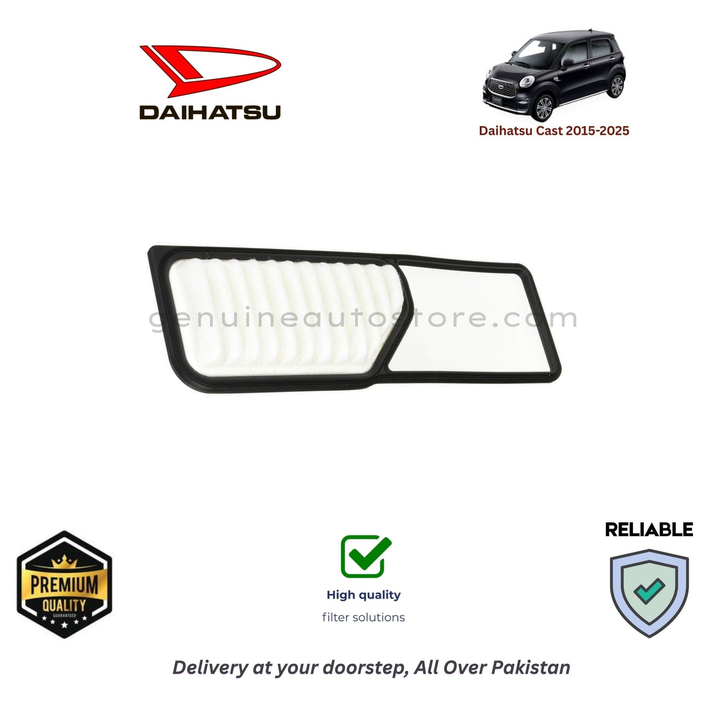 Daihatsu Cast 2015-2025 Air Filter Premium Quality in Pakistan, 100% Genuine, Reliable, Best Price, Cash on Delivery