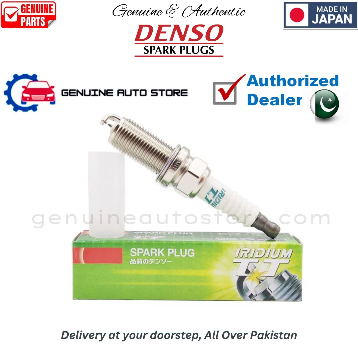 Daihatsu Charade 1983-1987 DENSO IRIDIUM TWIN TIP SPARK PLUG in Pakistan, 100% Genuine, Reliable, Best Price, Cash on Delivery Available
