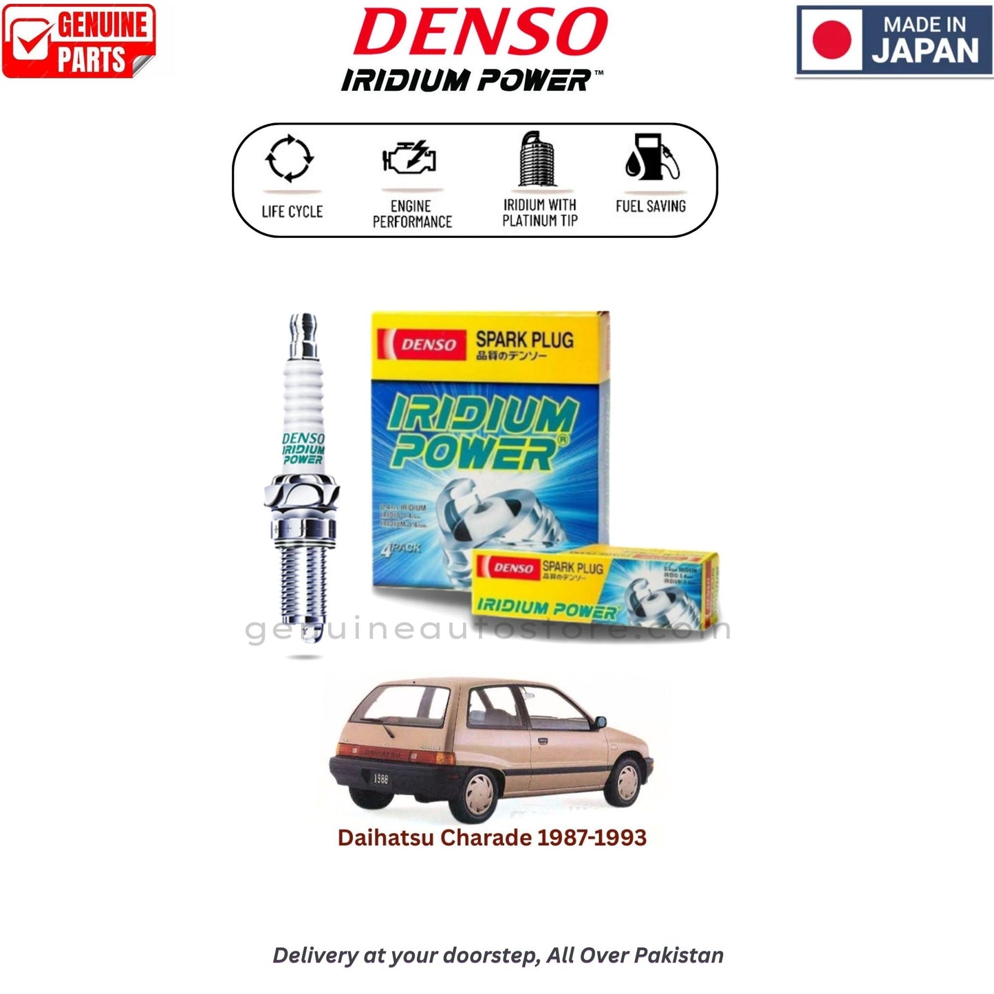 Daihatsu Charade 1987-1993 Denso Iridium Spark Plug in Pakistan, 100% Genuine, Reliable, Best Price, Cash on Delivery Available