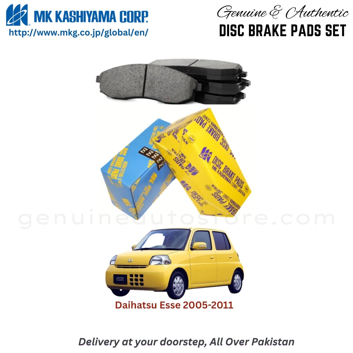 Daihatsu Esse 2005-2011 MK Japan Front Brake Pads in Pakistan, 100% Genuine, Reliable, Best Price, Cash on Delivery Available