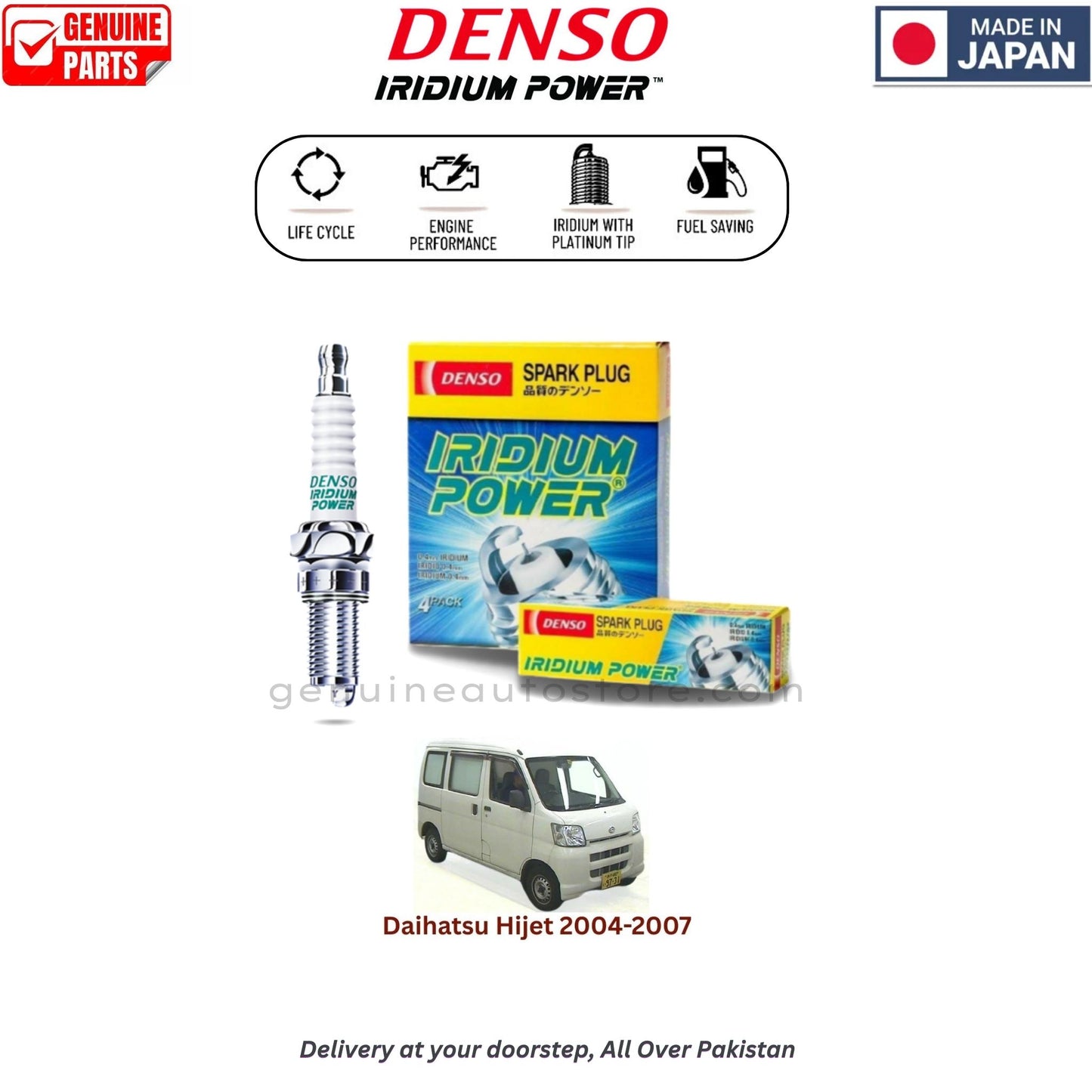 Daihatsu Hijet 2004-2007 Denso Iridium Spark Plug in Pakistan, 100% Genuine, Reliable, Best Price, Cash on Delivery Available