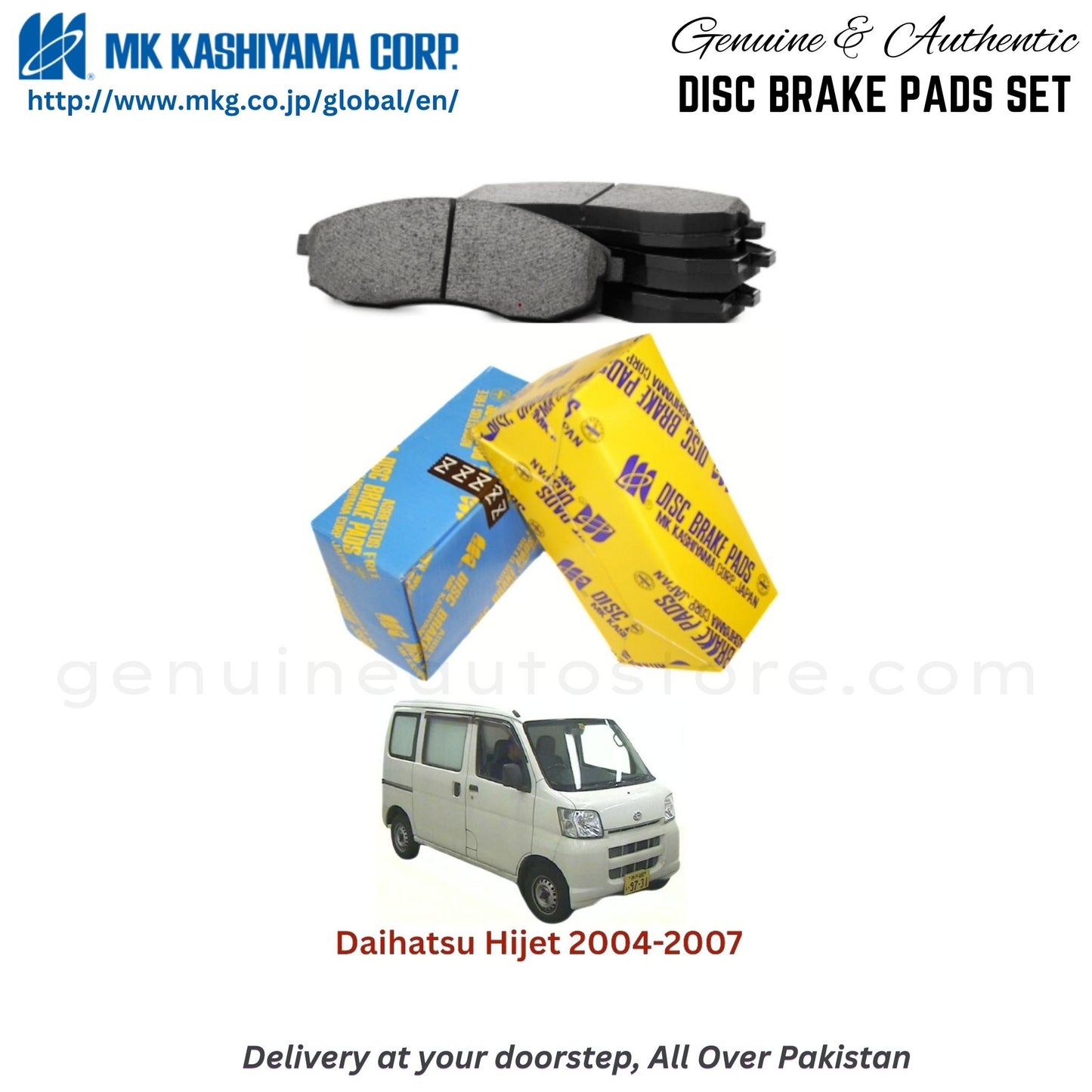 Daihatsu Hijet 2004-2007 MK Japan Front Brake Pads in Pakistan, 100% Genuine, Reliable, Best Price, Cash on Delivery Available