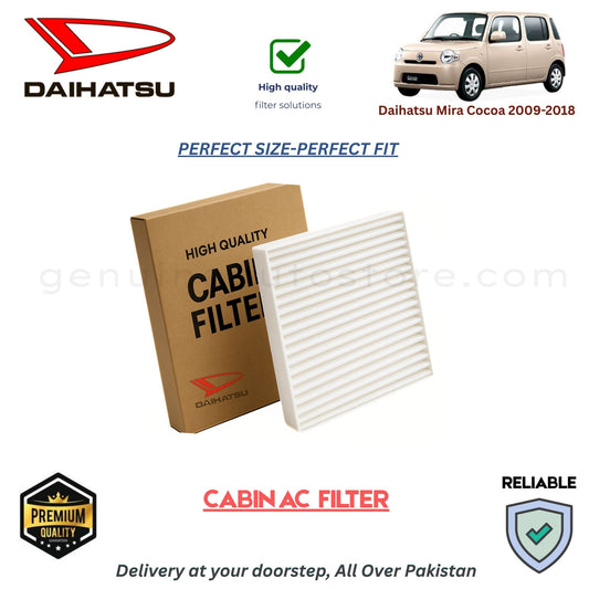 Daihatsu Mira Cocoa 2009-2018 CABIN AC FILTER in Pakistan. 100% Genuine, Reliable, Best Price, Cash on Delivery Available
