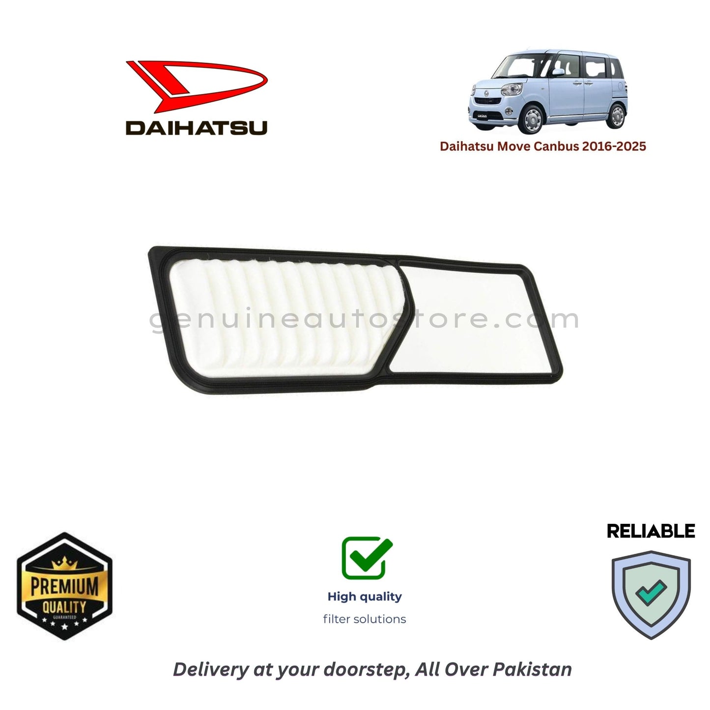 Daihatsu Move Canbus 2016-2025 Air Filter Premium Quality in Pakistan, 100% Genuine, Reliable, Best Price, Cash on Delivery