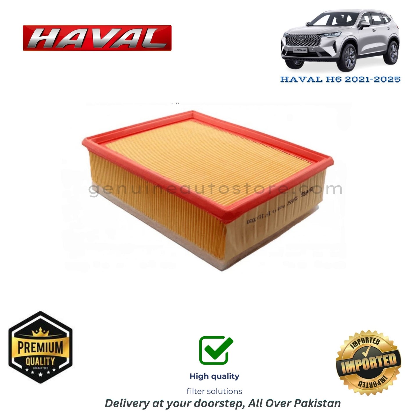 HAVAL H6 2021-2025 Air Filter Premium Quality in Pakistan, 100% Genuine, Reliable, Best Price, Cash on Delivery