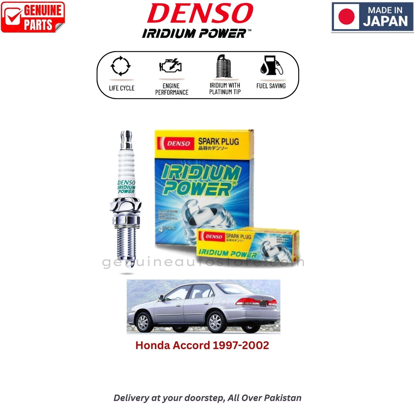 Honda Accord 1997-2002 Denso Iridium Spark Plug in Pakistan, 100% Genuine, Reliable, Best Price, Cash on Delivery Available