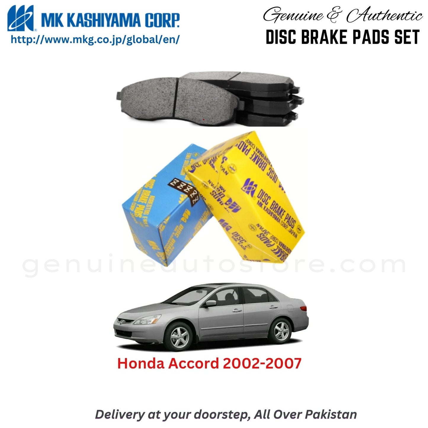 Honda Accord 2002-2007 MK Japan Front Brake Pads in Pakistan, 100% Genuine, Reliable, Best Price, Cash on Delivery Available