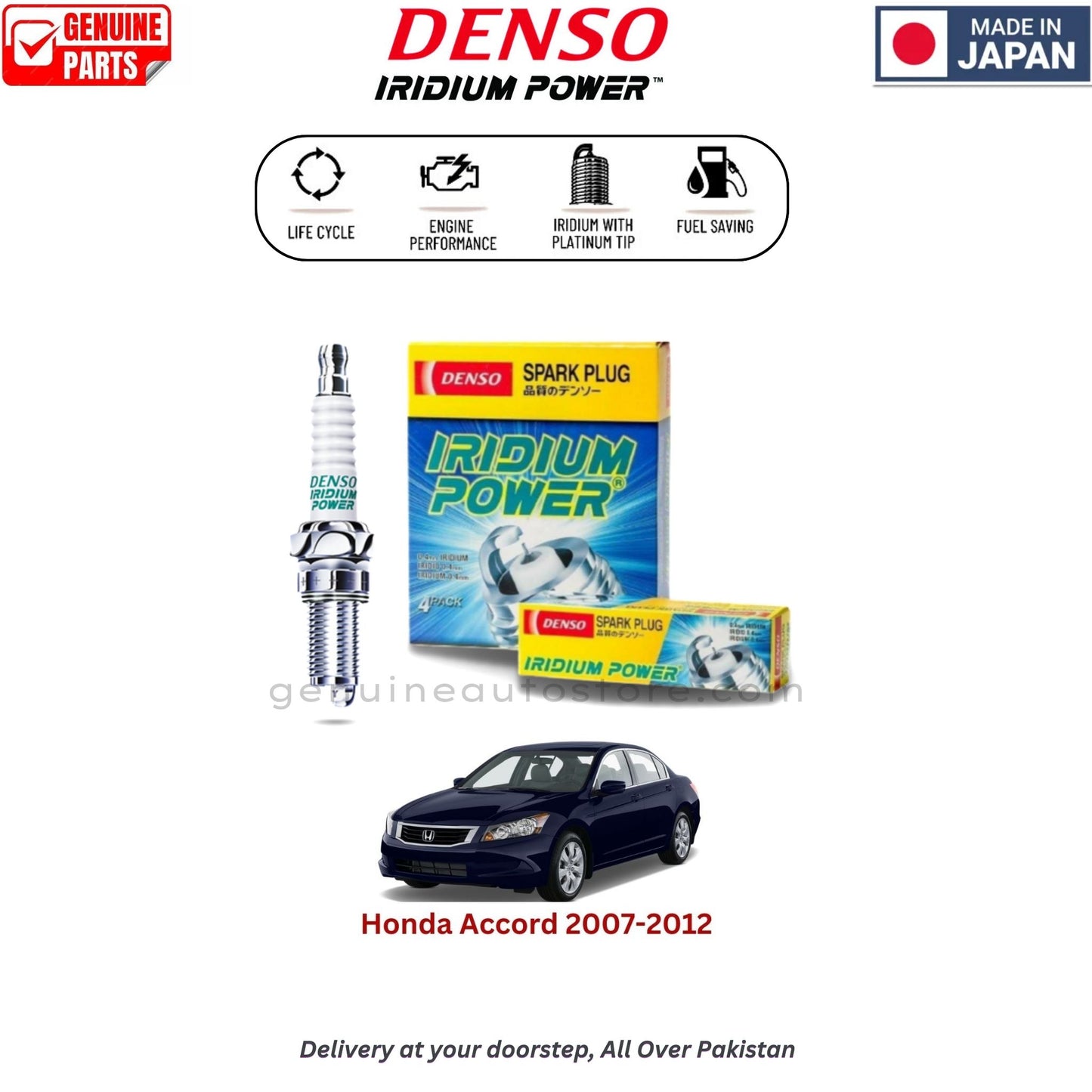 Honda Accord 2007-2012 Denso Iridium Spark Plug in Pakistan, 100% Genuine, Reliable, Best Price, Cash on Delivery Available