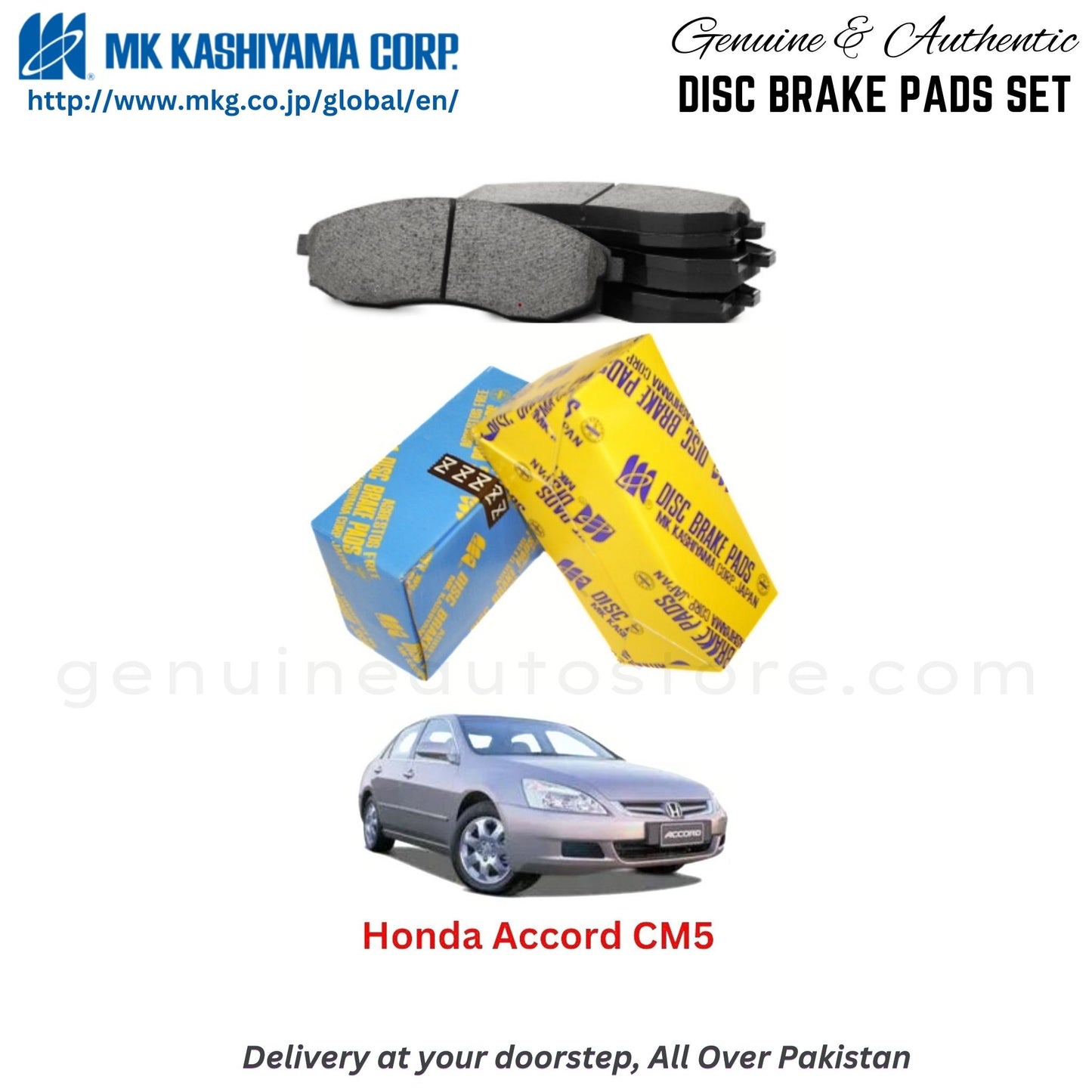 Honda Accord CM5 MK Japan Front Brake Pads in Pakistan, 100% Genuine, Reliable, Best Price, Cash on Delivery Available