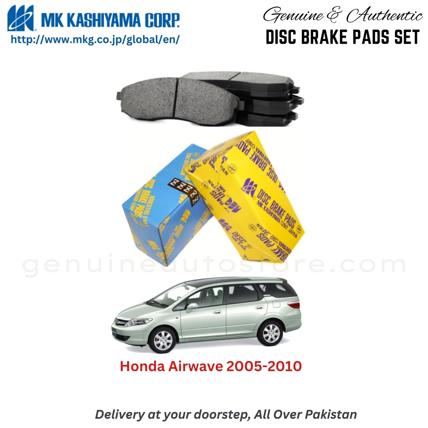 Honda Airwave 2005-2010 MK Japan Front Brake Pads in Pakistan, 100% Genuine, Reliable, Best Price, Cash on Delivery Available
