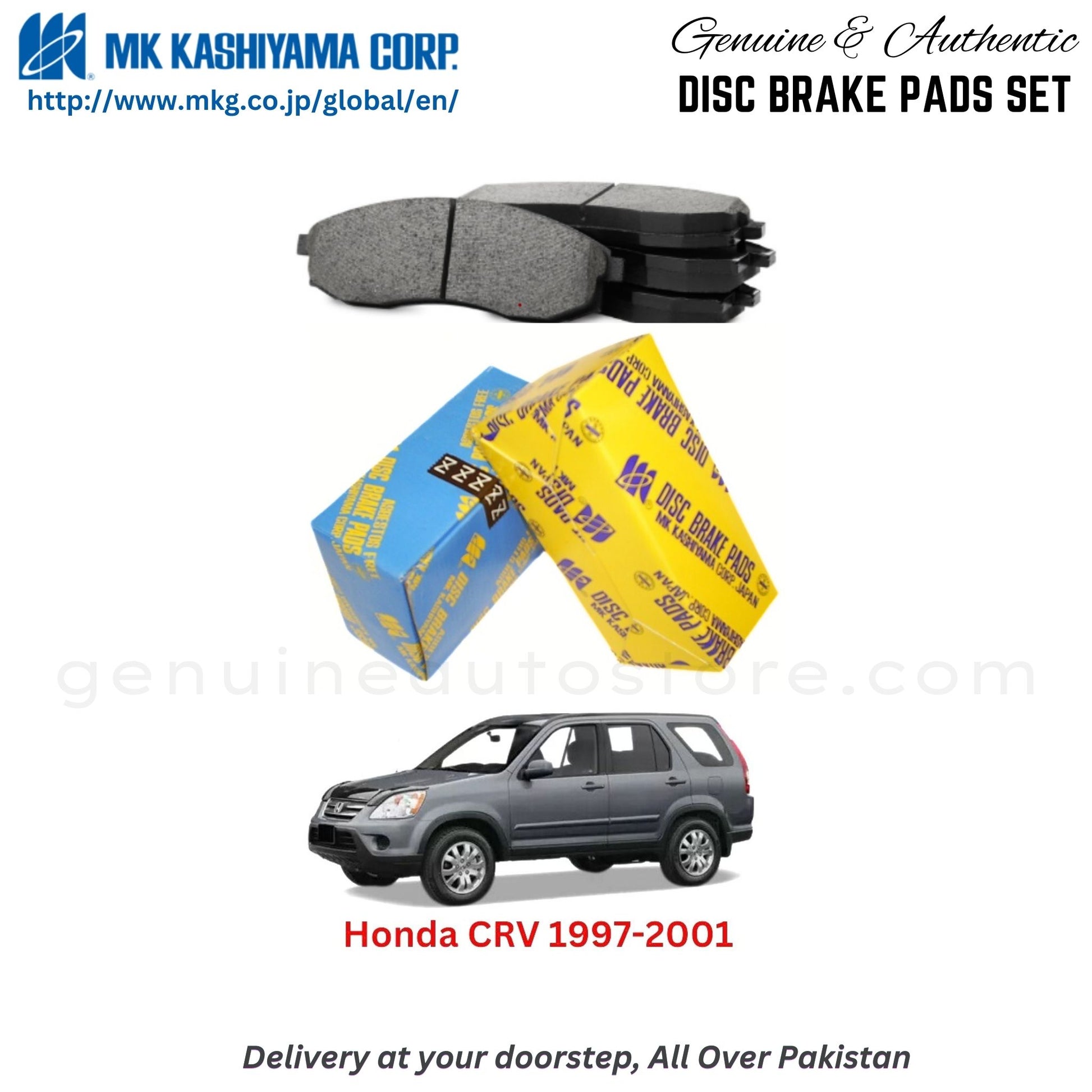 Honda CRV 1997-2001  MK Japan  Front Brake Pads in Pakistan, 100% Genuine, Reliable, Best Price, Cash on Delivery Available