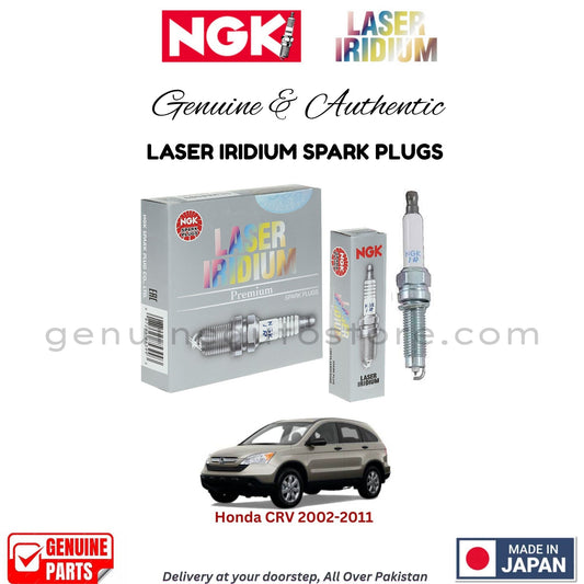 Honda CRV 2002-2011 NGK LASER IRIDIUM SPARK PLUGS in Pakistan. 100% Genuine, Reliable, Best Price, Cash on Delivery Available