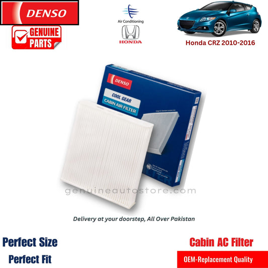 Honda CRZ 2010-2016 Denso Genuine Cabin Ac Filter in Pakistan. 100% Genuine, Reliable, Best Price, Cash on Delivery Available