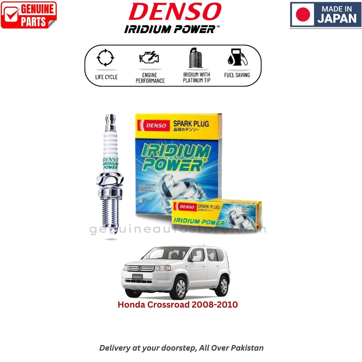 Honda Crossroad 2008-2010 Denso Iridium Spark Plug in Pakistan, 100% Genuine, Reliable, Best Price, Cash on Delivery Available
