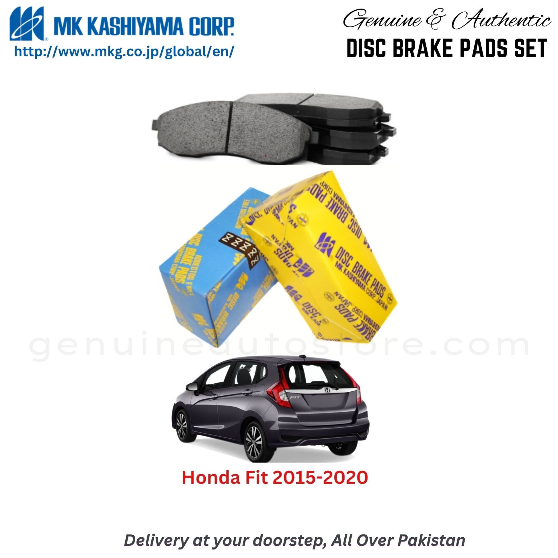 Honda Fit 2015-2020 MK Japan  Front Brake Pads in Pakistan, 100% Genuine, Reliable, Best Price, Cash on Delivery Available