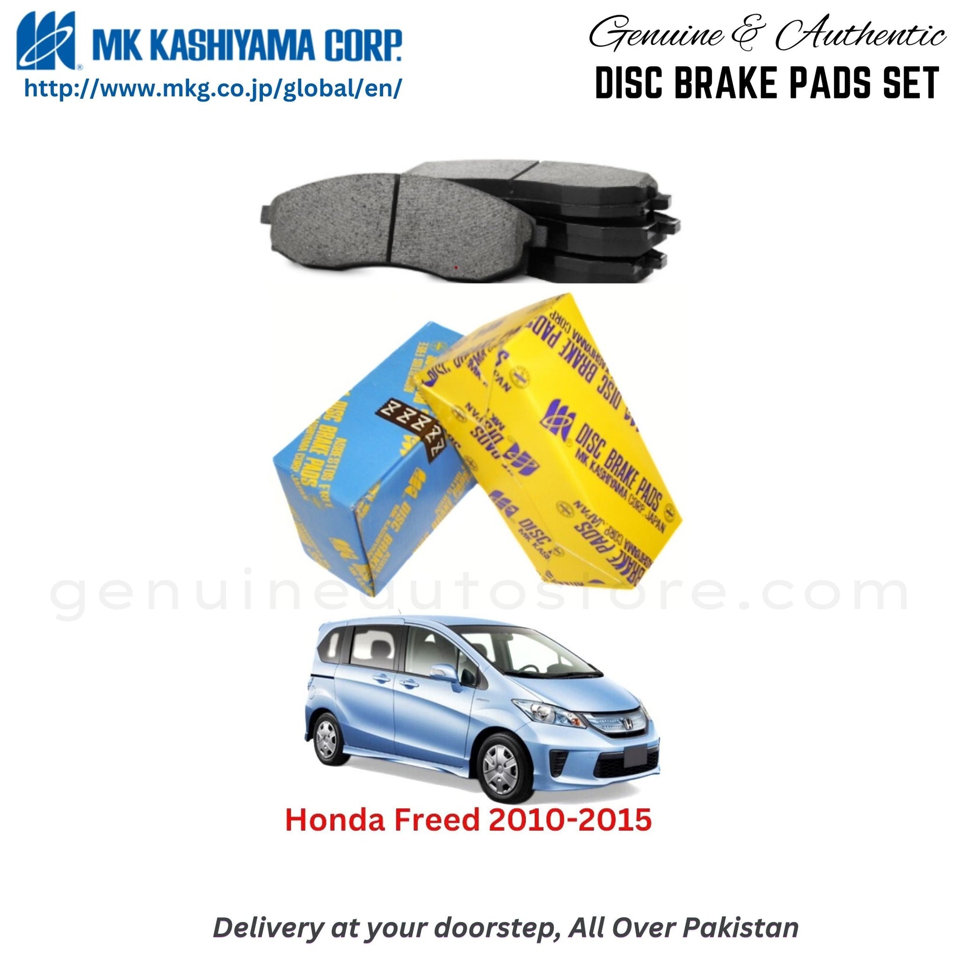 Honda Freed 2010-2015  MK Japan  Front Brake Pads in Pakistan, 100% Genuine, Reliable, Best Price, Cash on Delivery Available