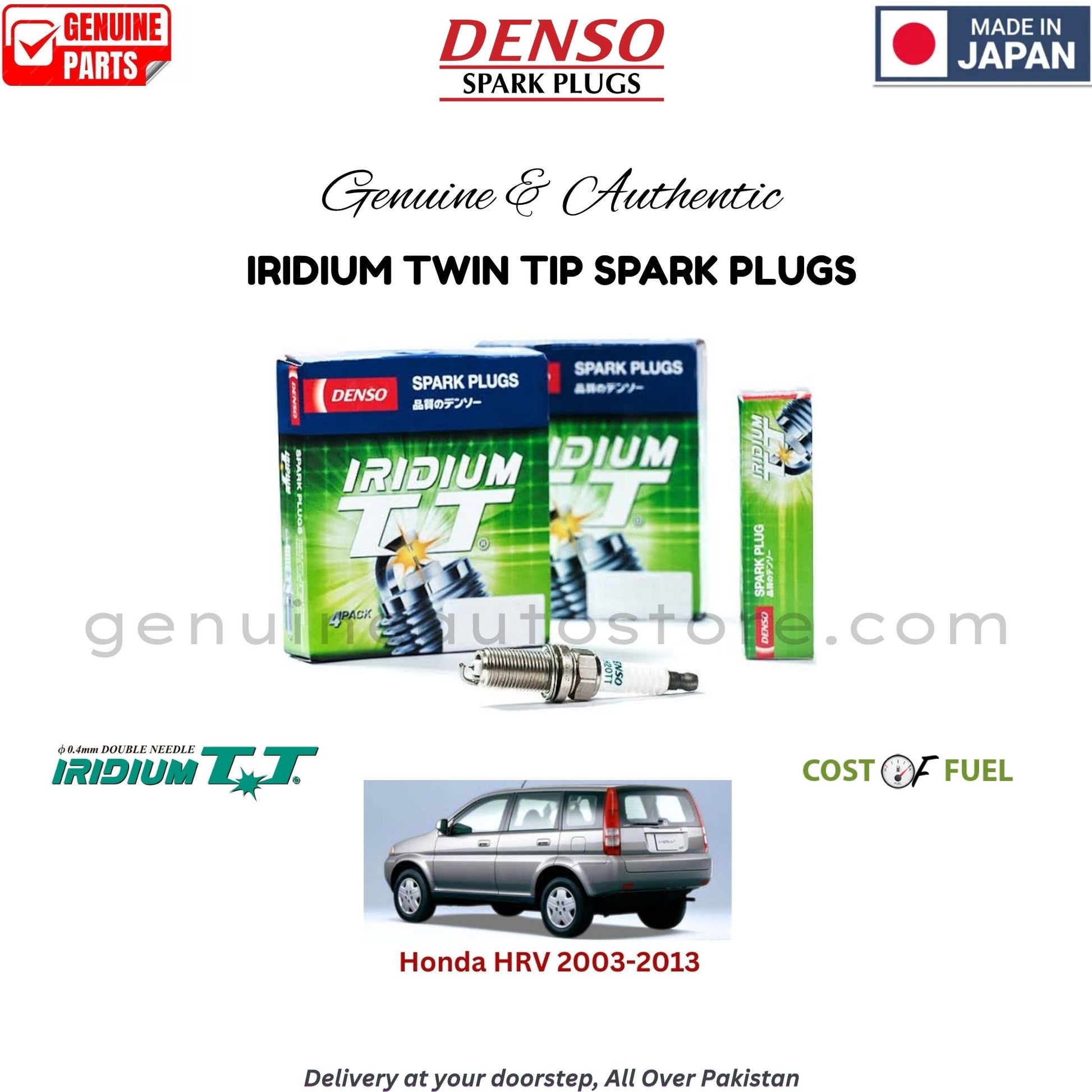 Honda HRV 2003-2013 DENSO IRIDIUM TWIN TIP SPARK PLUG in Pakistan, 100% Genuine, Reliable, Best Price, Cash on Delivery Available