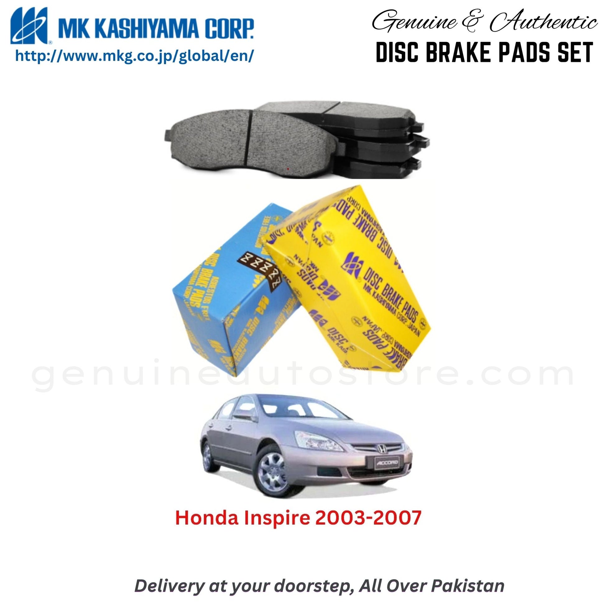 Honda Inspire 2003-2007 MK Japan  Front Brake Pads in Pakistan, 100% Genuine, Reliable, Best Price, Cash on Delivery Available