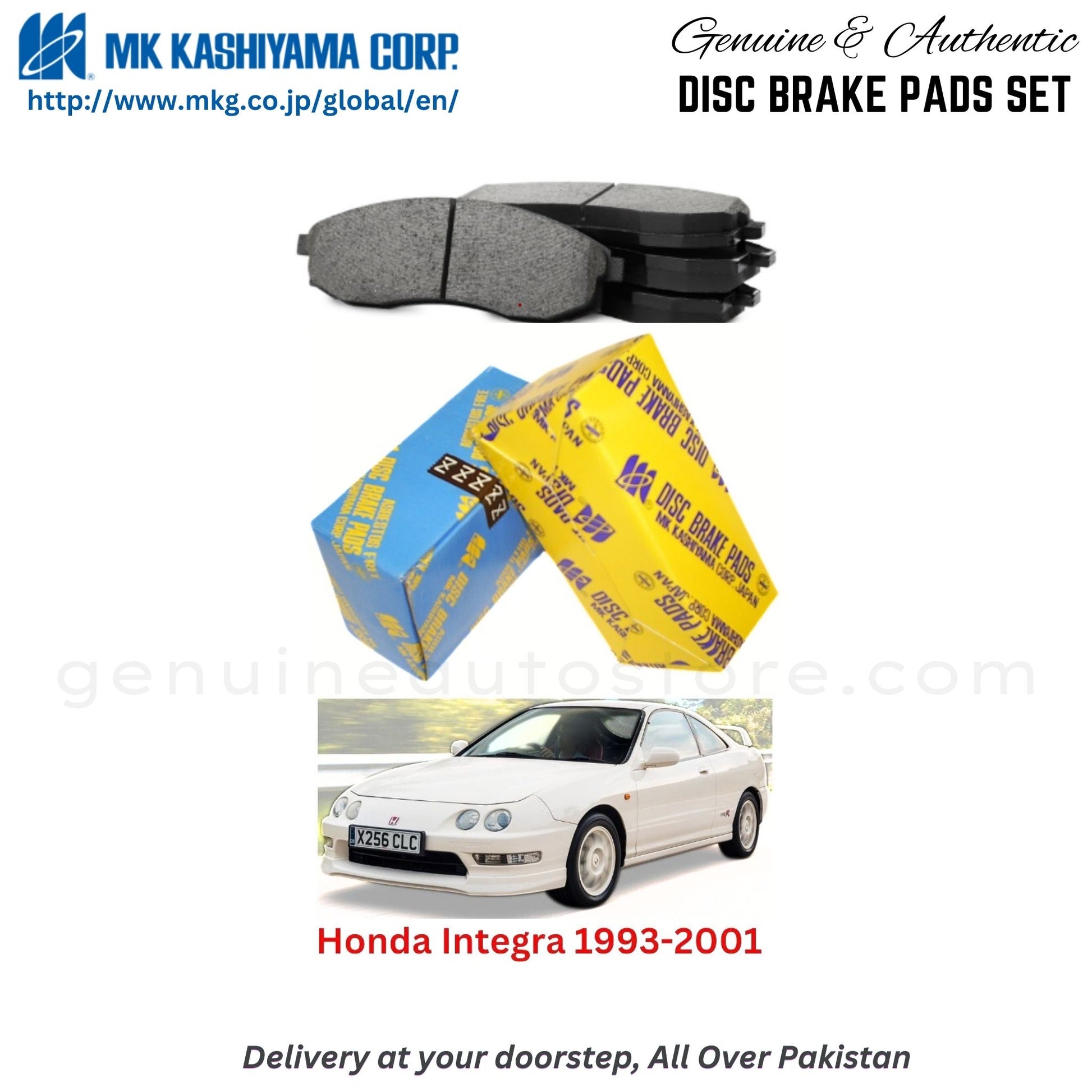 Honda Integra 1993-2001 MK Japan  Front Brake Pads in Pakistan, 100% Genuine, Reliable, Best Price, Cash on Delivery Available