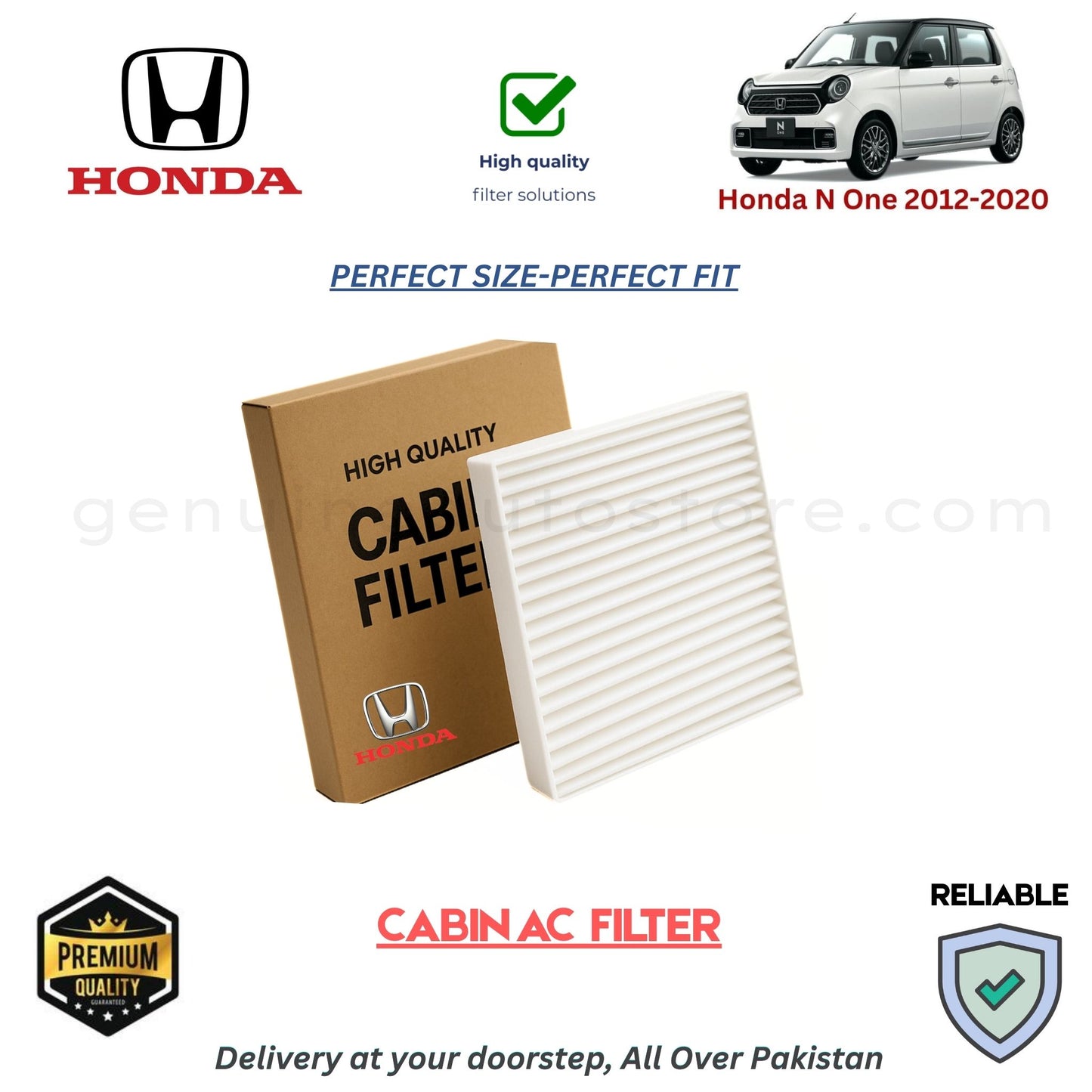 Honda N One 2012-2020 CABIN AC FILTER in Pakistan. 100% Genuine, Reliable, Best Price, Cash on Delivery Available