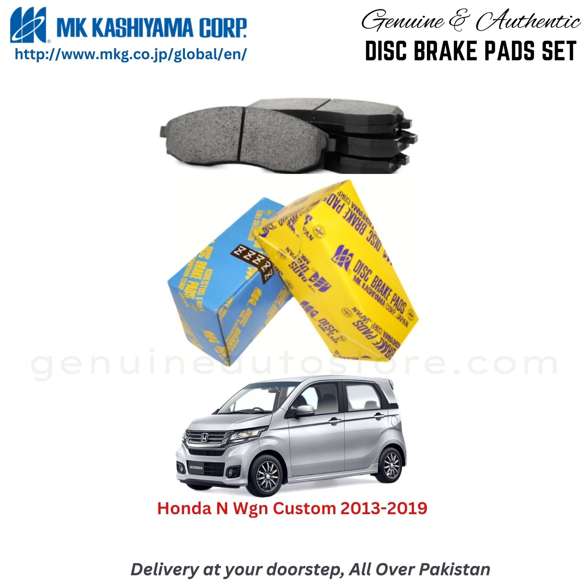 Honda N Wgn Custom 2013-2019 MK Japan  Front Brake Pads in Pakistan, 100% Genuine, Reliable, Best Price, Cash on Delivery Available