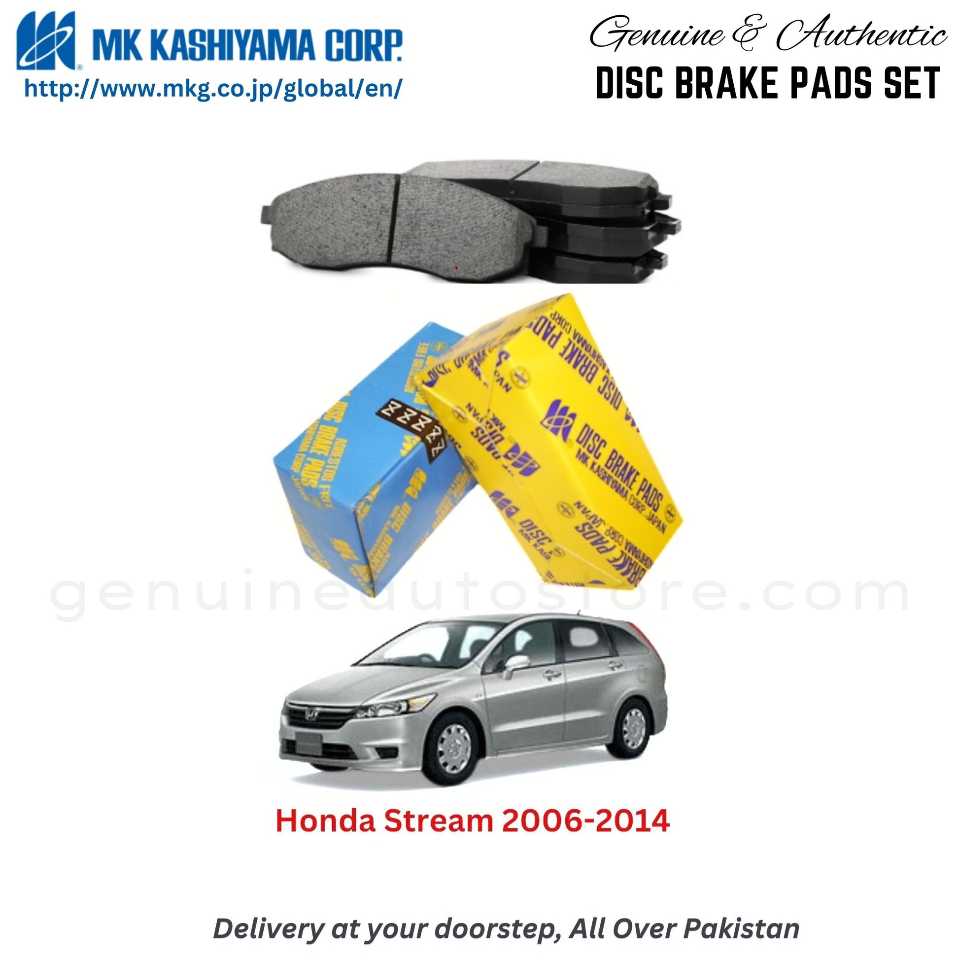 Honda Stream 2006-2014 MK Japan  Front Brake Pads in Pakistan, 100% Genuine, Reliable, Best Price, Cash on Delivery Available