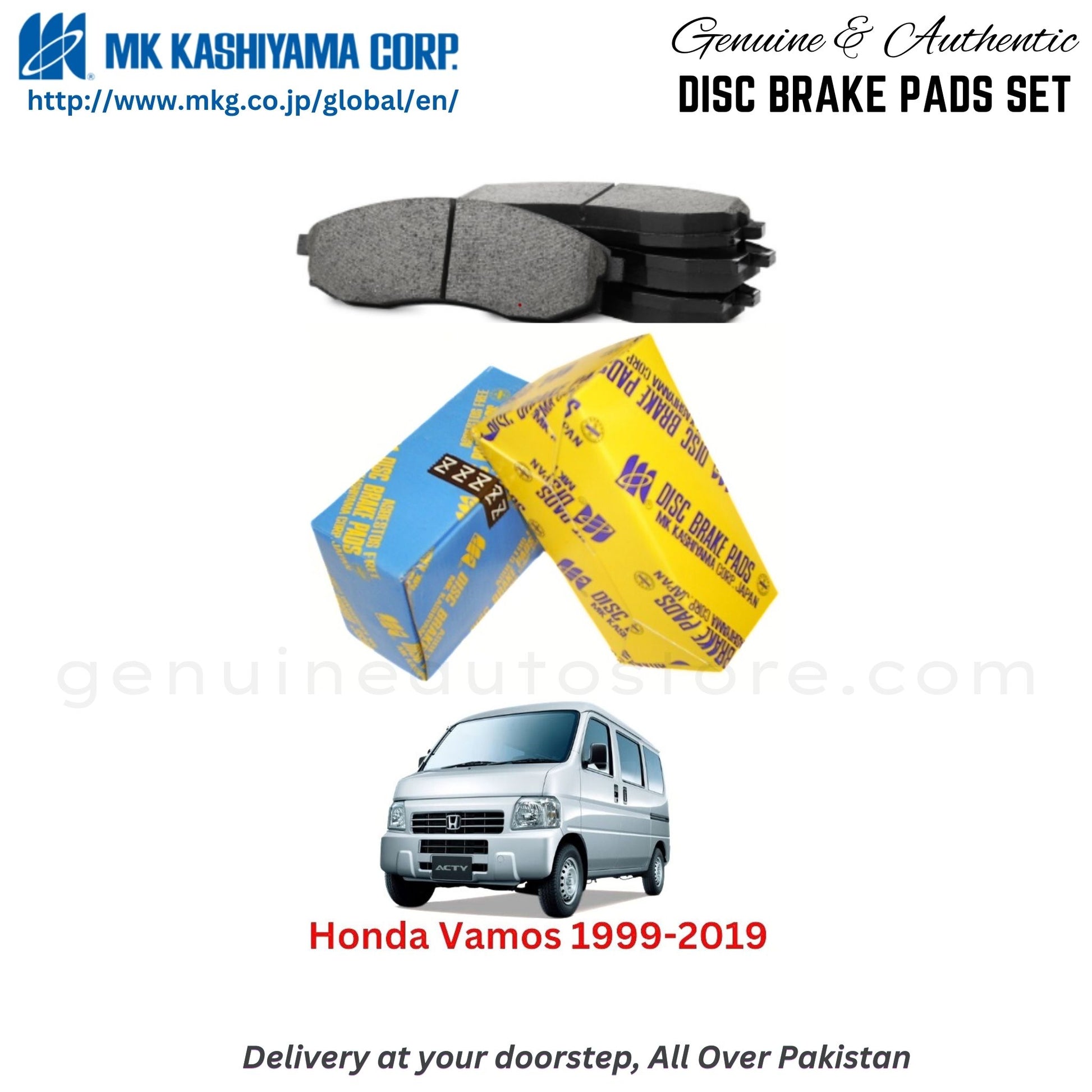 Honda Vamos 1999-2019 MK Japan  Front Brake Pads in Pakistan, 100% Genuine, Reliable, Best Price, Cash on Delivery Available