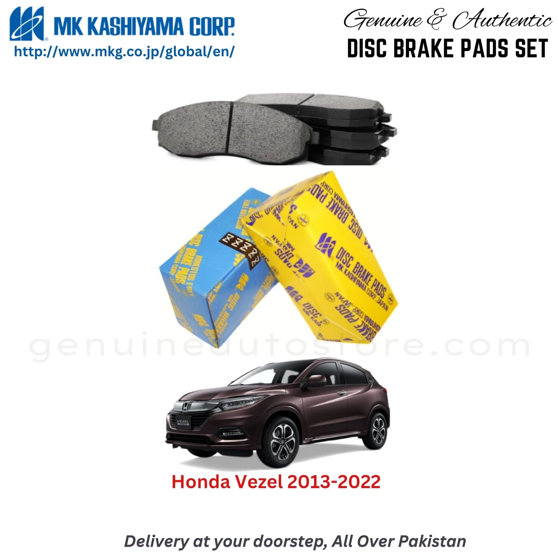 Honda Vezel 2013-2022 MK Japan  Front Brake Pads in Pakistan, 100% Genuine, Reliable, Best Price, Cash on Delivery Available