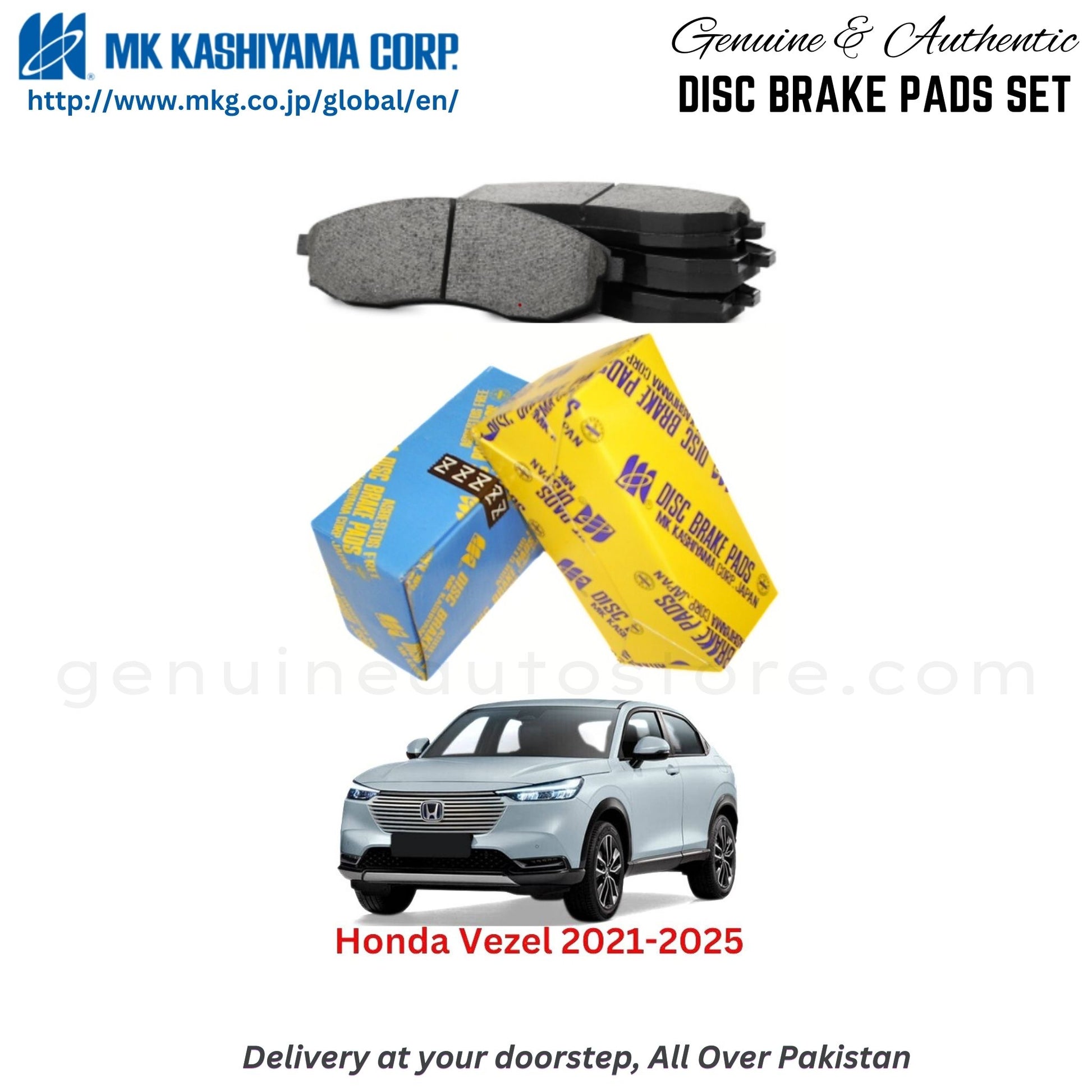 Honda Vezel 2021-2025 MK Japan  Front Brake Pads in Pakistan, 100% Genuine, Reliable, Best Price, Cash on Delivery Available