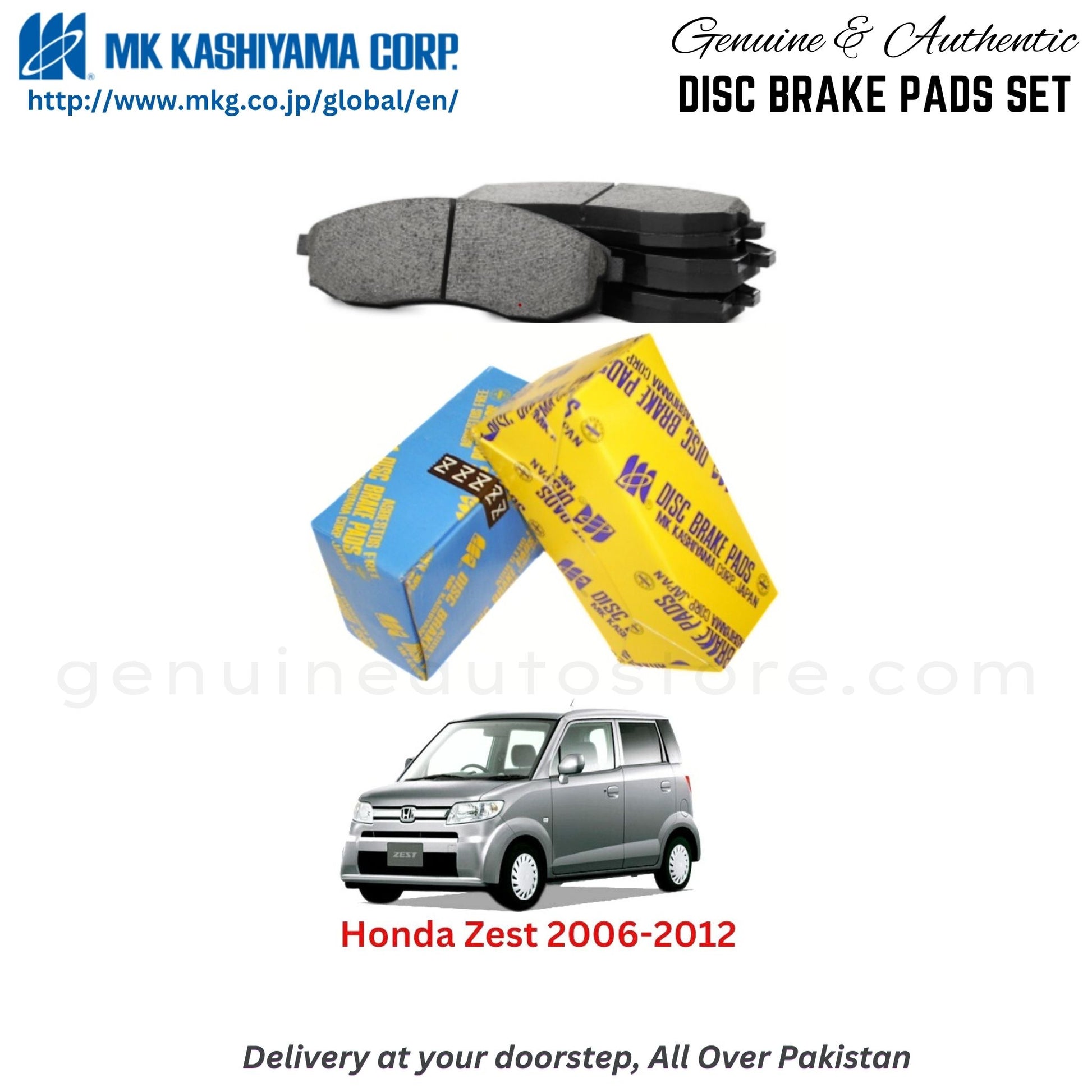 Honda Zest 2006-2012 MK Japan  Front Brake Pads in Pakistan, 100% Genuine, Reliable, Best Price, Cash on Delivery Available