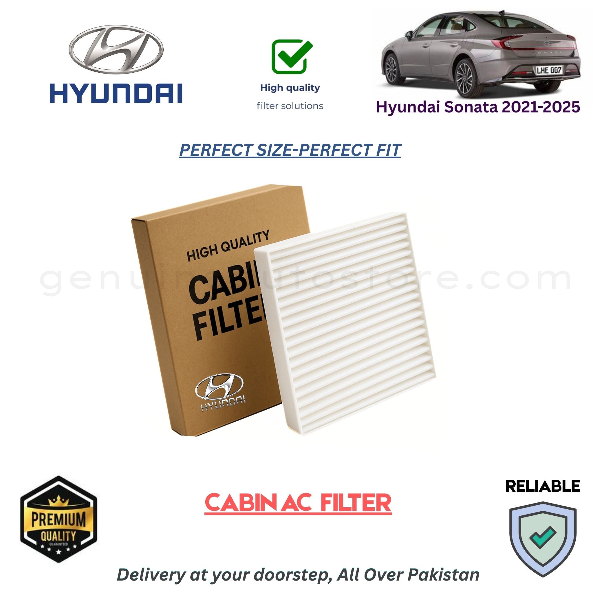 2021 Hyundai Sonata Cabin Air Filter
