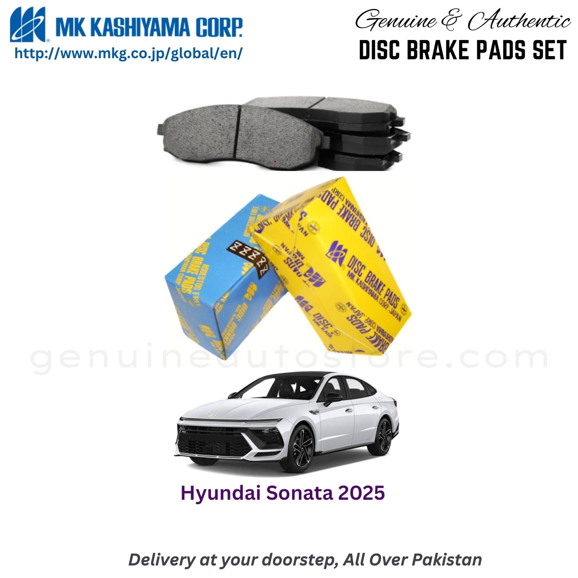 Hyundai Sonata 2025 MK Japan  Front Brake Pads in Pakistan, 100% Genuine, Reliable, Best Price, Cash on Delivery Available