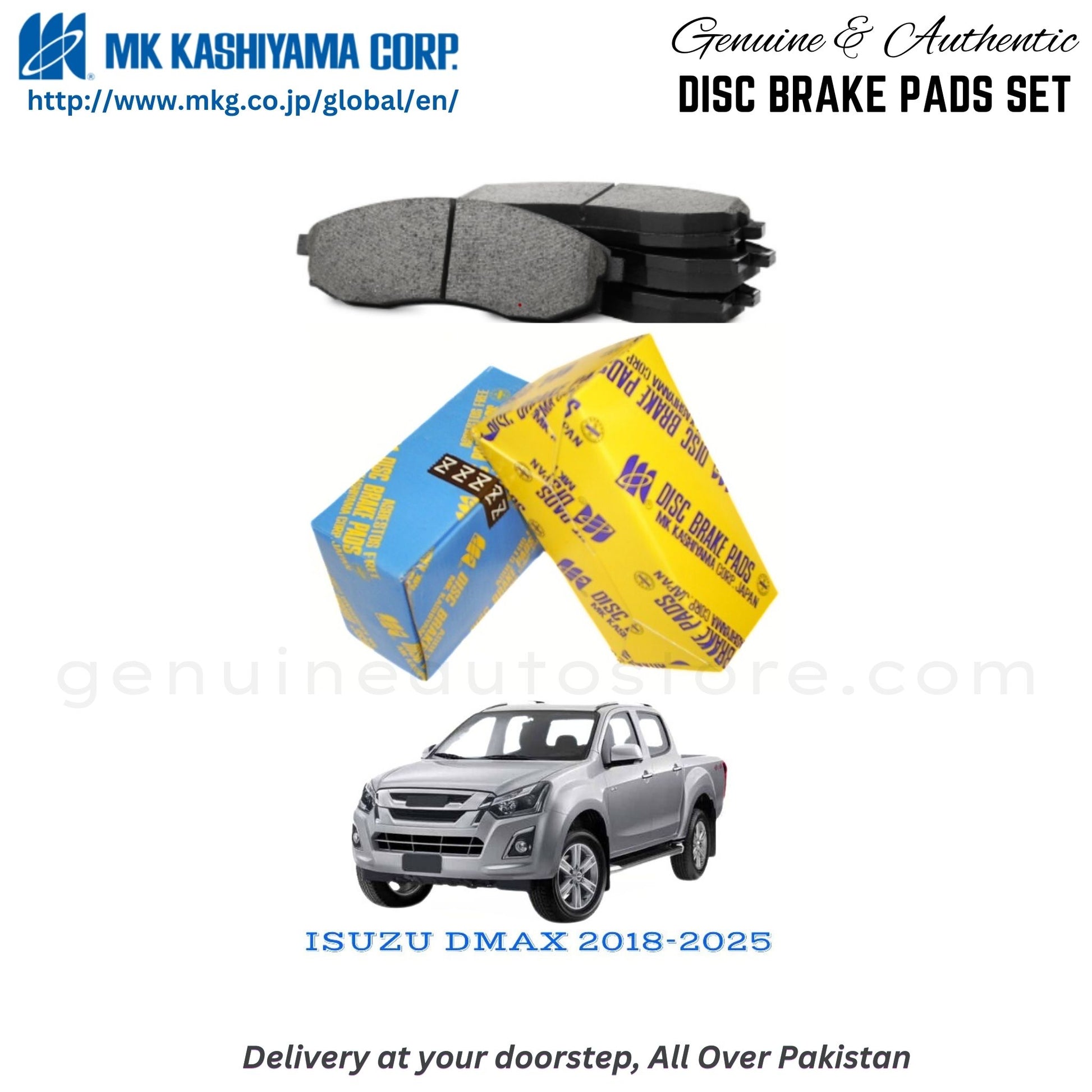 ISUZU DMAX 2018-2025 MK Japan  Front Brake Pads in Pakistan, 100% Genuine, Reliable, Best Price, Cash on Delivery Available
