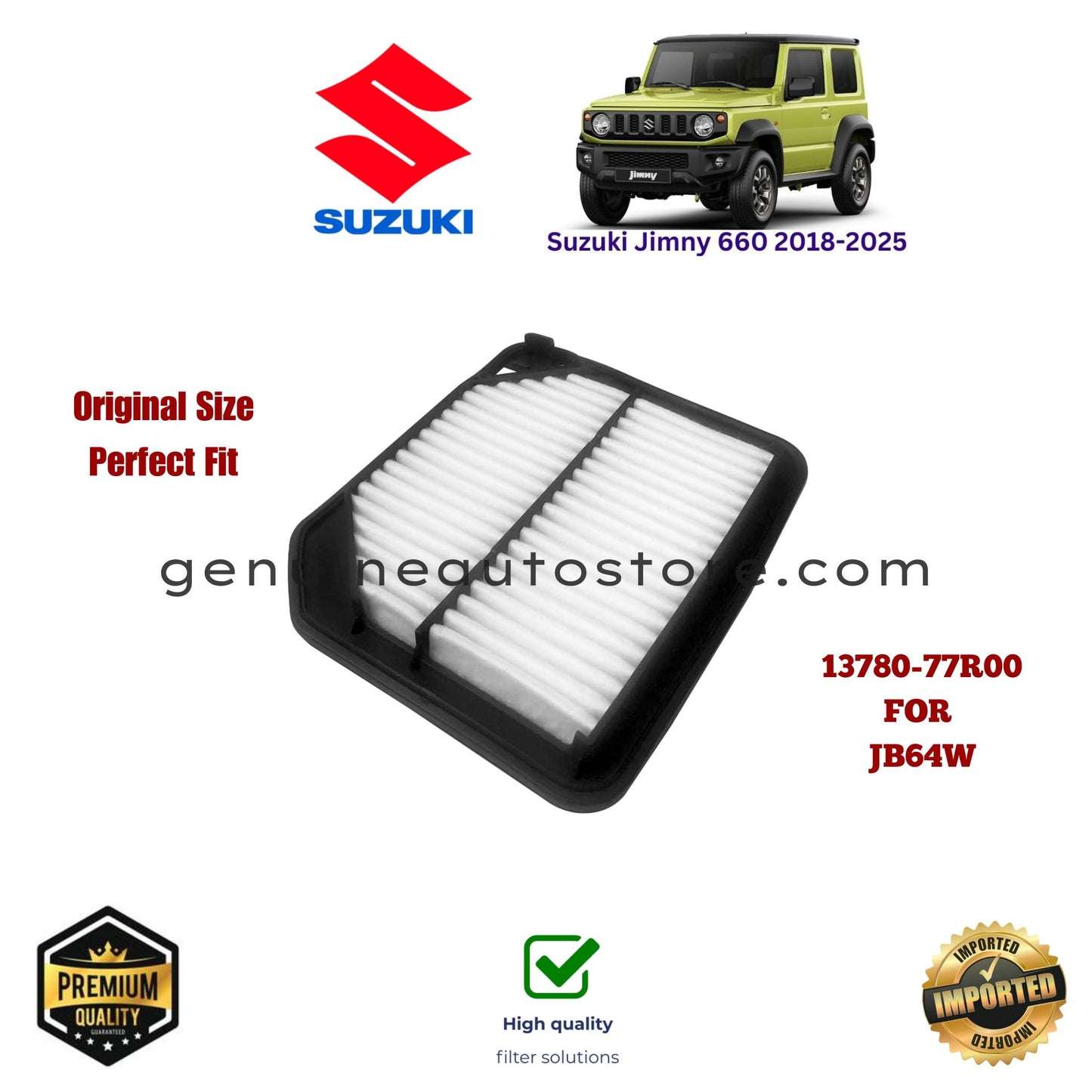 JIMNY 660CC JB64W AIR FILTER in Pakistan, 100% Genuine, Reliable, Best Price, Cash on Delivery
