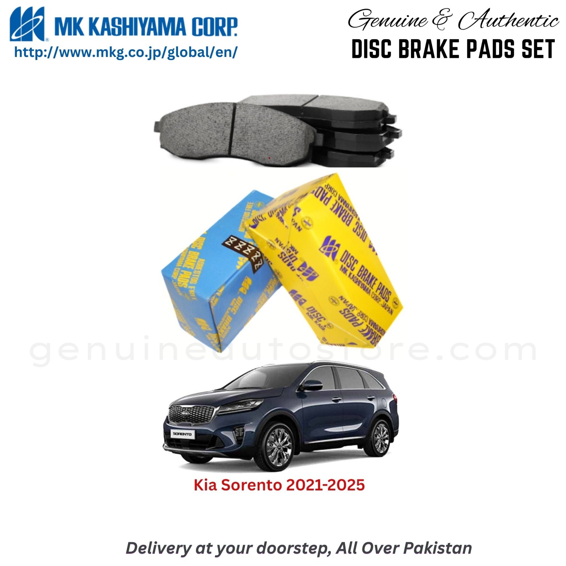 Kia Sorento 2021-2025 MK Japan  Front Brake Pads in Pakistan, 100% Genuine, Reliable, Best Price, Cash on Delivery Available