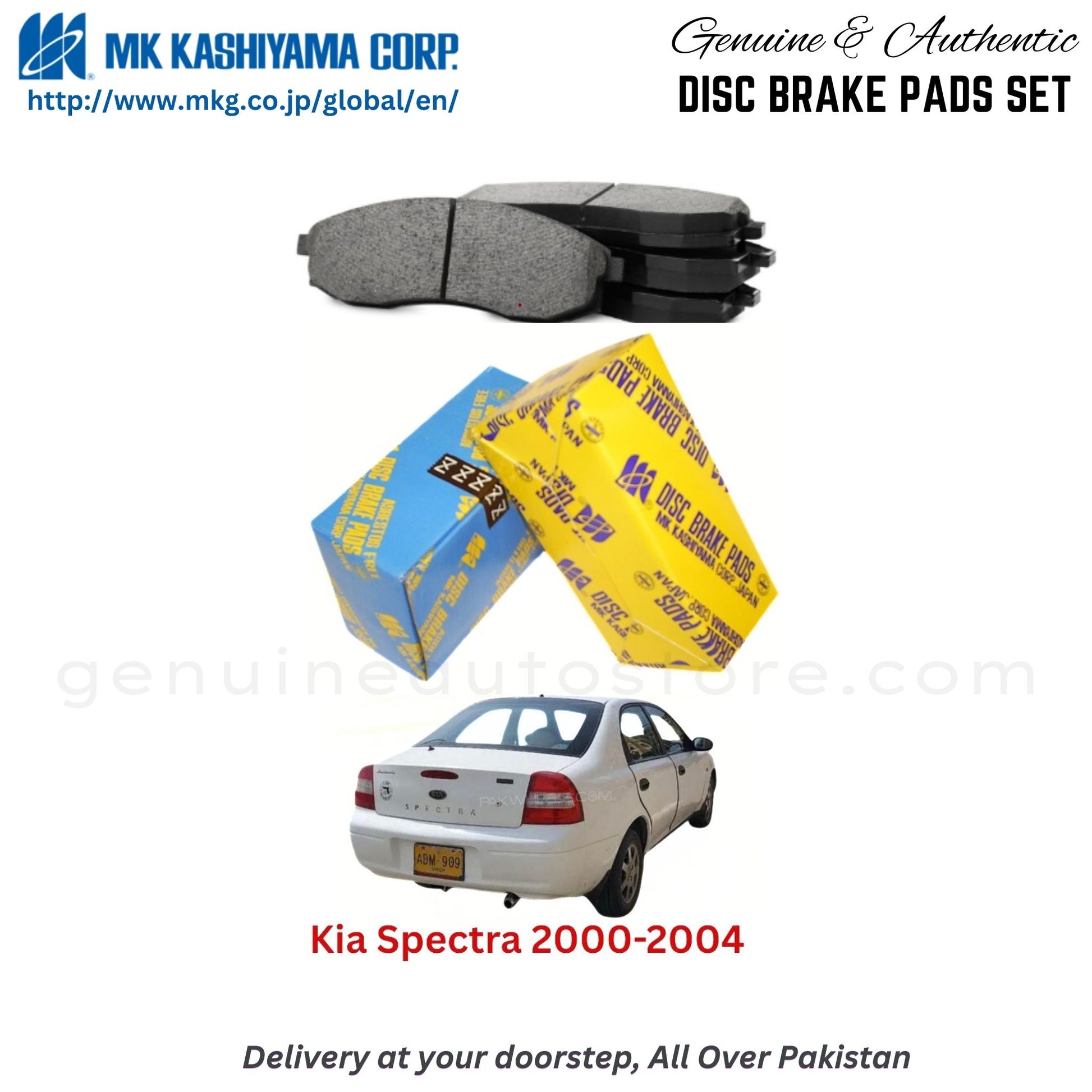 Kia Spectra 2000-2004 MK Japan  Front Brake Pads in Pakistan, 100% Genuine, Reliable, Best Price, Cash on Delivery Available