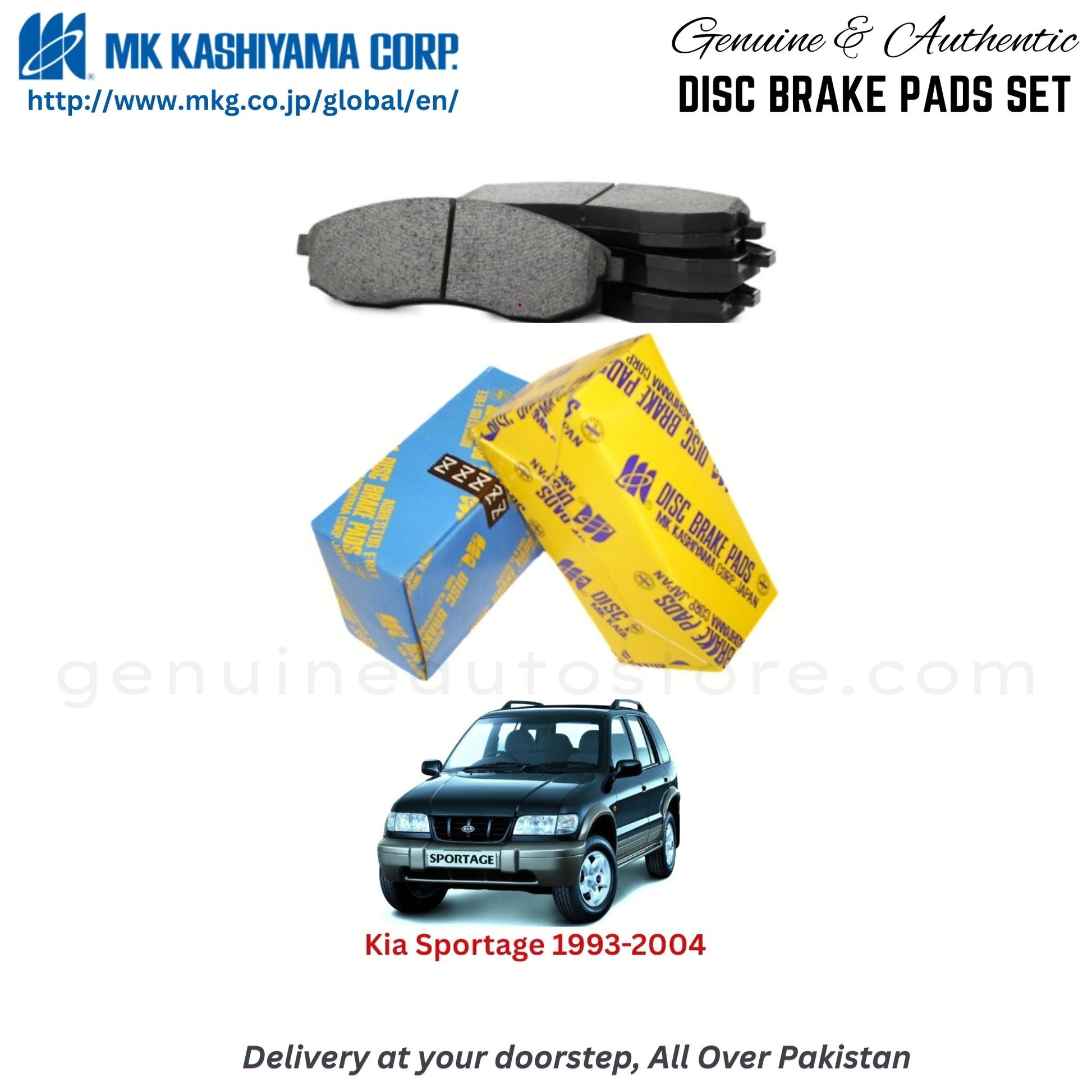 Kia Sportage 1993-2004 MK Japan  Front Brake Pads in Pakistan, 100% Genuine, Reliable, Best Price, Cash on Delivery Available