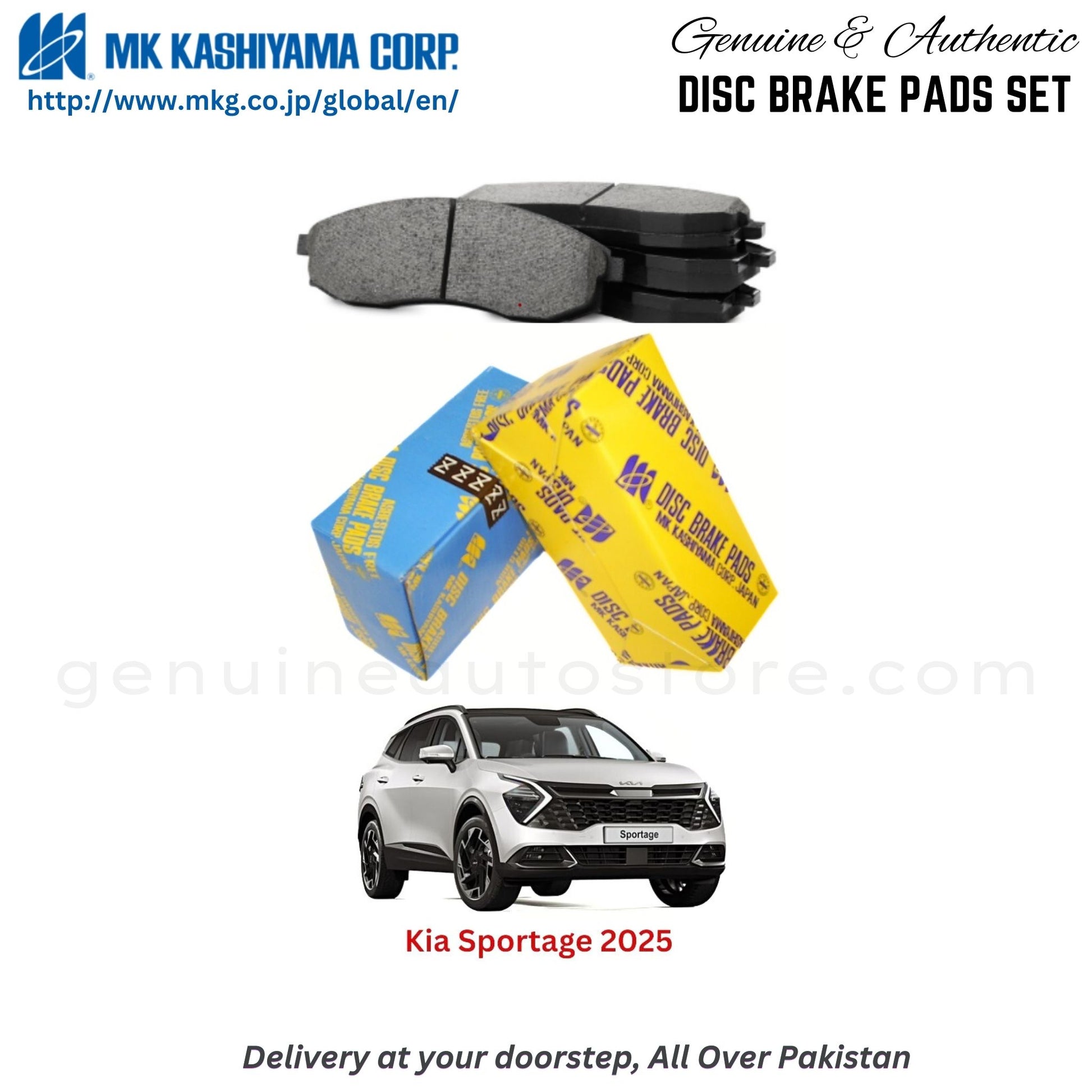 Kia Sportage 2025 MK Japan  Front Brake Pads in Pakistan, 100% Genuine, Reliable, Best Price, Cash on Delivery Available