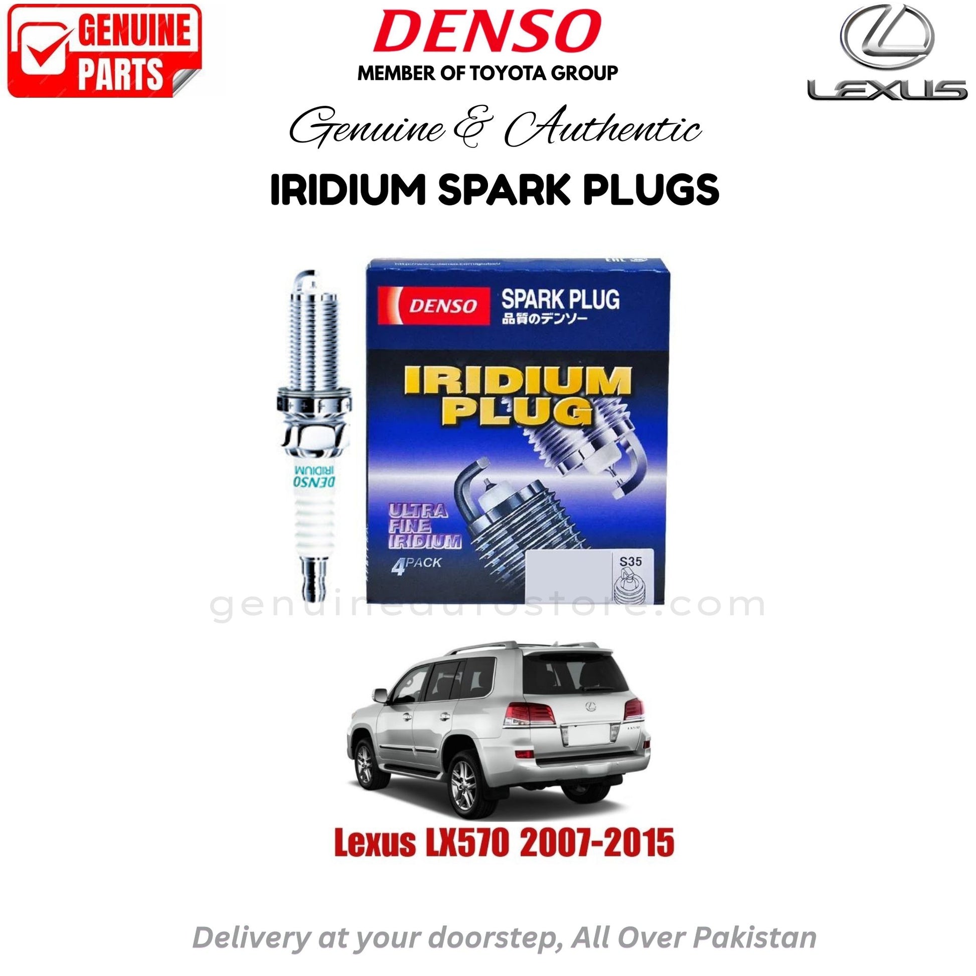 Lexus LX570 2007-2015 Denso Iridium Spark Plug in Pakistan, 100% Genuine, Reliable, Best Price, Cash on Delivery Available