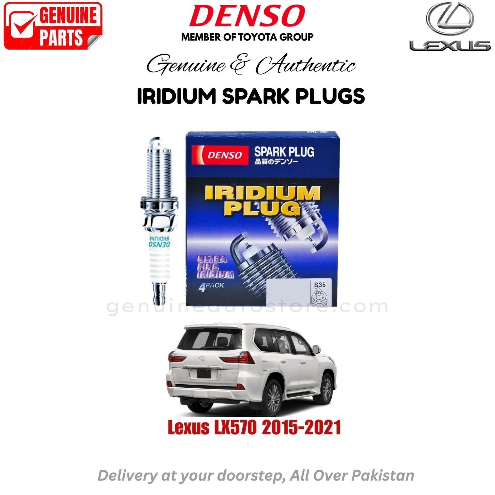 Lexus LX570 2015-2021 Denso Iridium Spark Plug in Pakistan, 100% Genuine, Reliable, Best Price, Cash on Delivery Available
