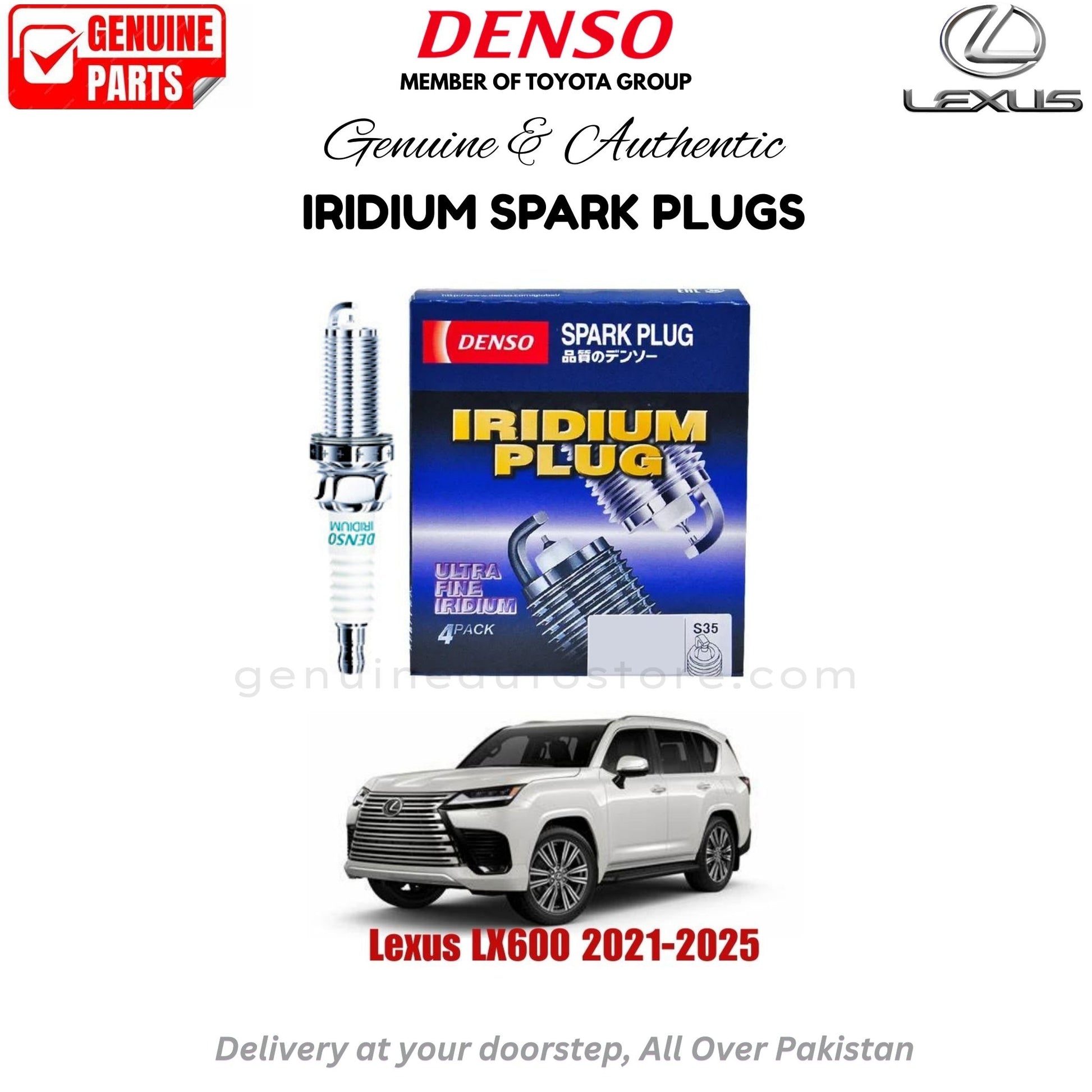 Lexus LX600 2021-2025 Denso Iridium Spark Plug in Pakistan, 100% Genuine, Reliable, Best Price, Cash on Delivery Available