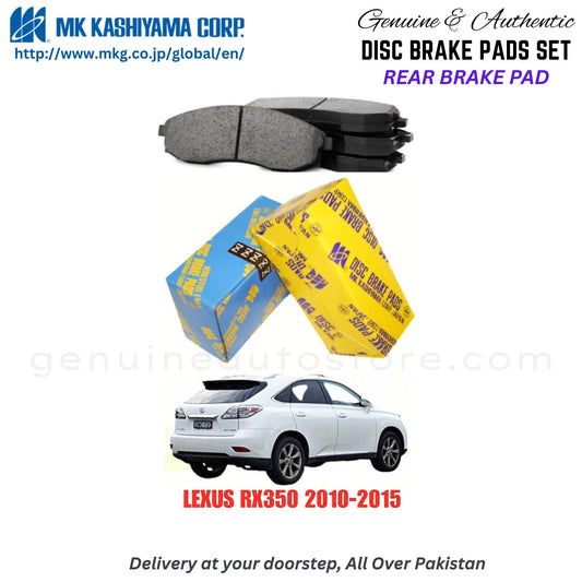Lexus RX350 2010-2015 Rear Brake Pads MK Japan in Pakistan. 100% Genuine, Reliable, Best Price, Cash on Delivery Available