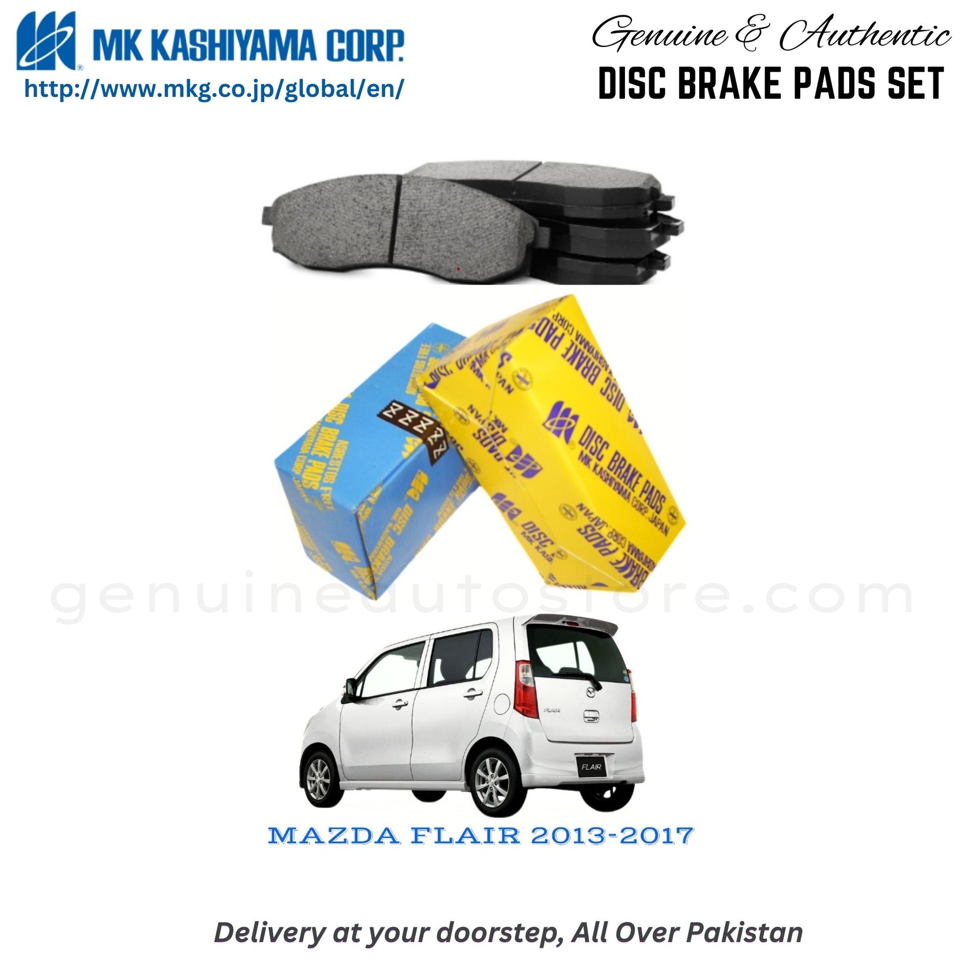 MAZDA FLAIR 2013-2017 MK Japan  Front Brake Pads in Pakistan, 100% Genuine, Reliable, Best Price, Cash on Delivery Available